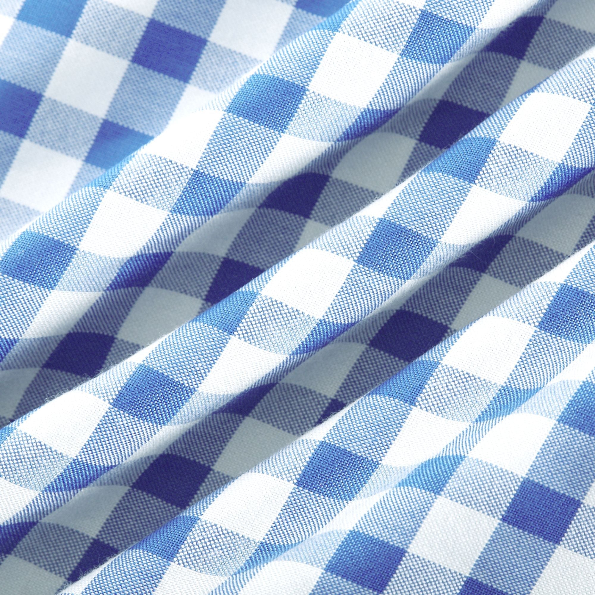 Diane blue gingham midi dress