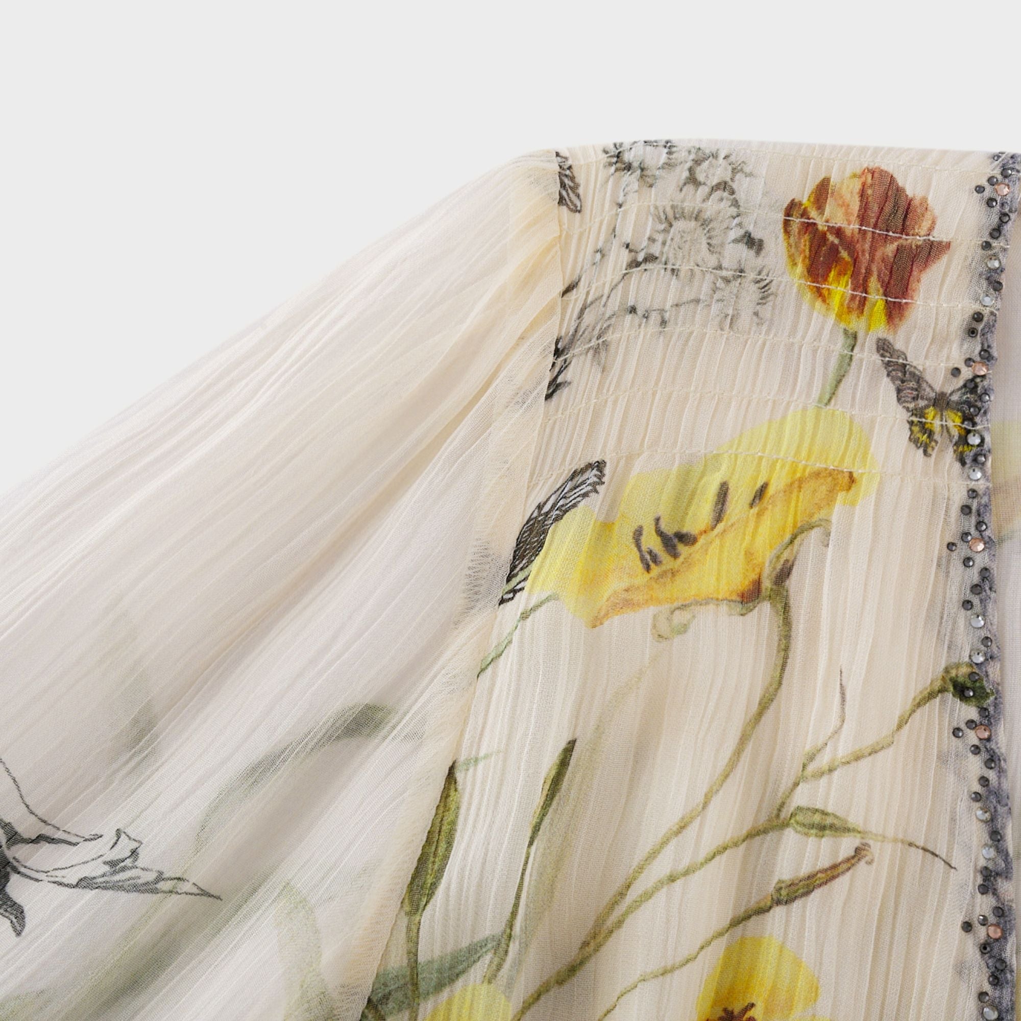 Cora flared-sleeve floral maxi dress (US Only)