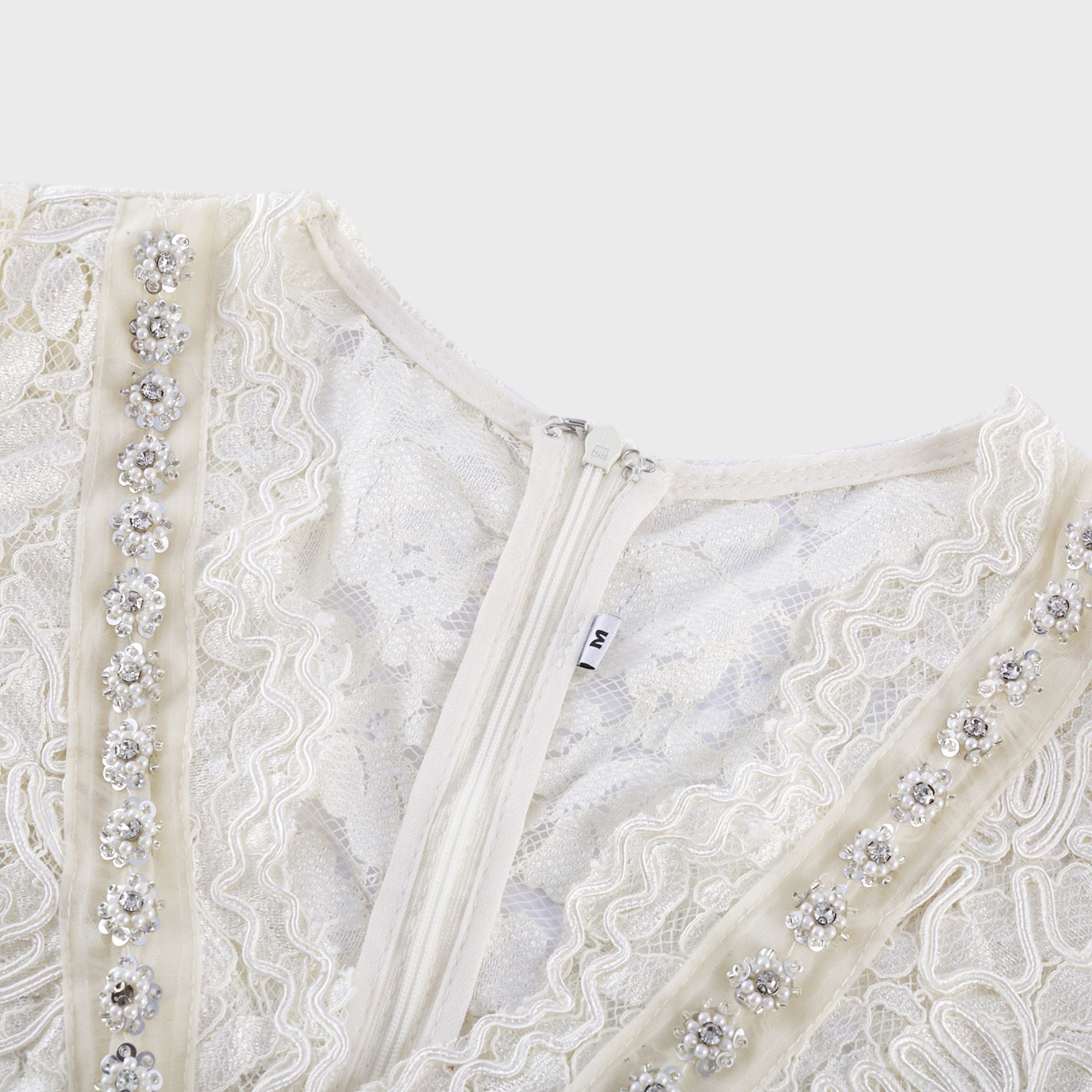 Kalena embellished lace midi dress (Final Sale-US Only)