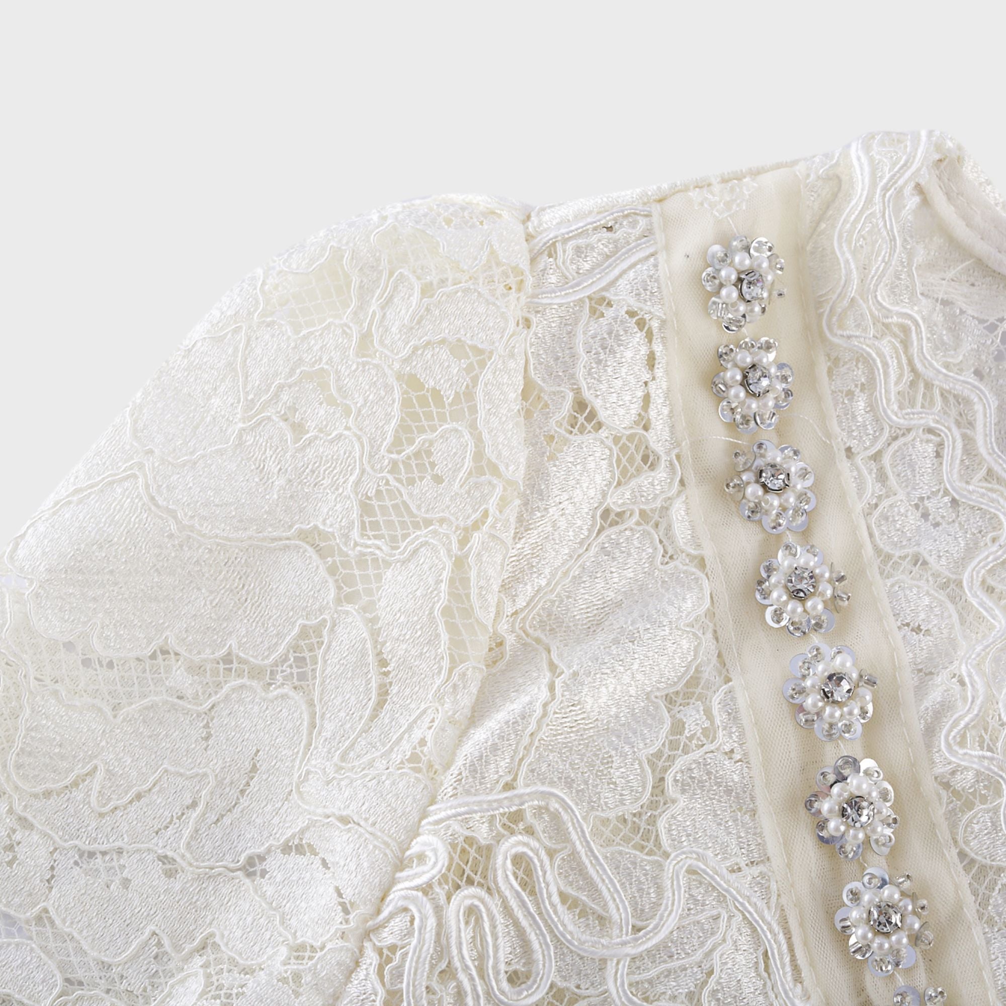 Kalena embellished lace midi dress (Final Sale-US Only)