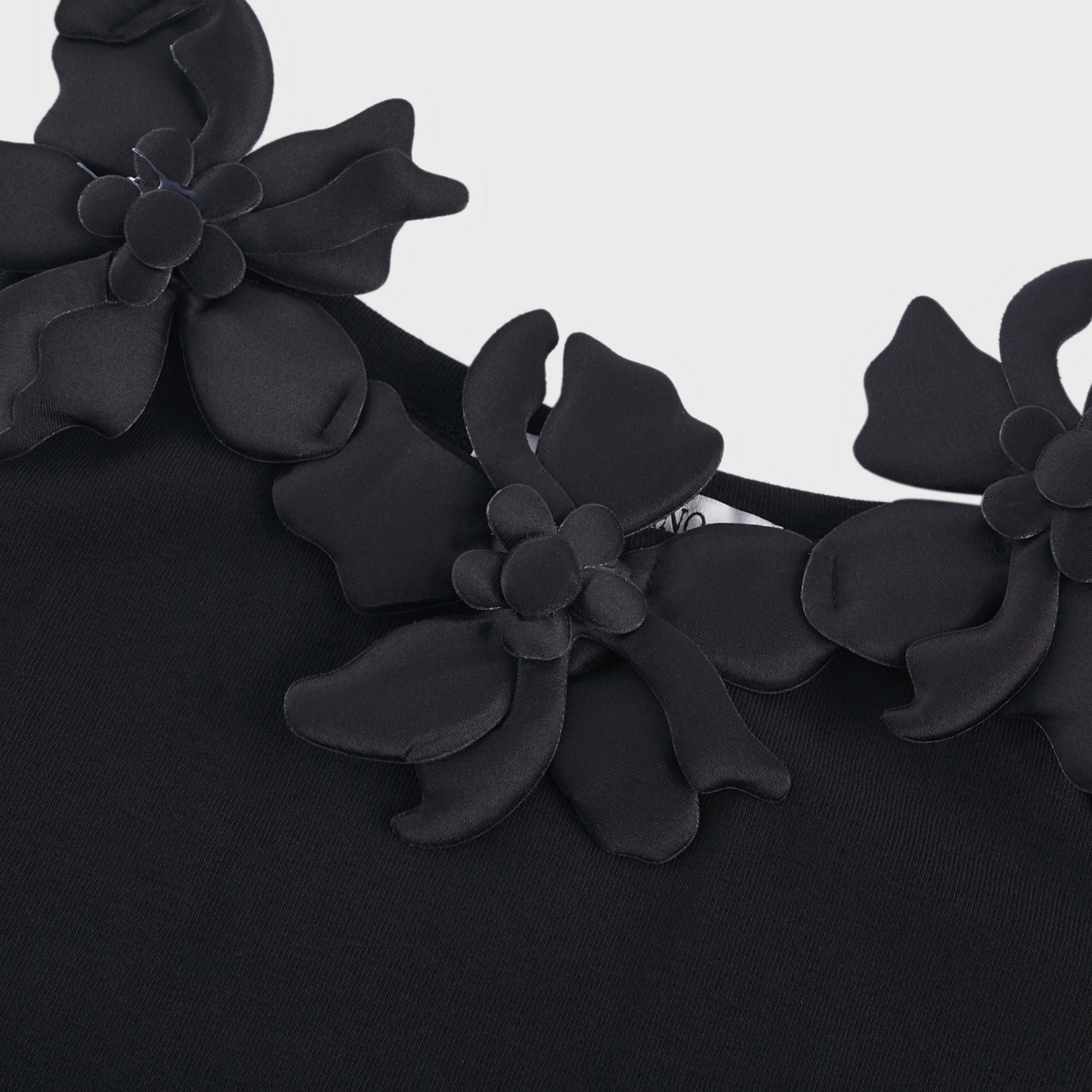 Nalini black faux-flower top (US Only)
