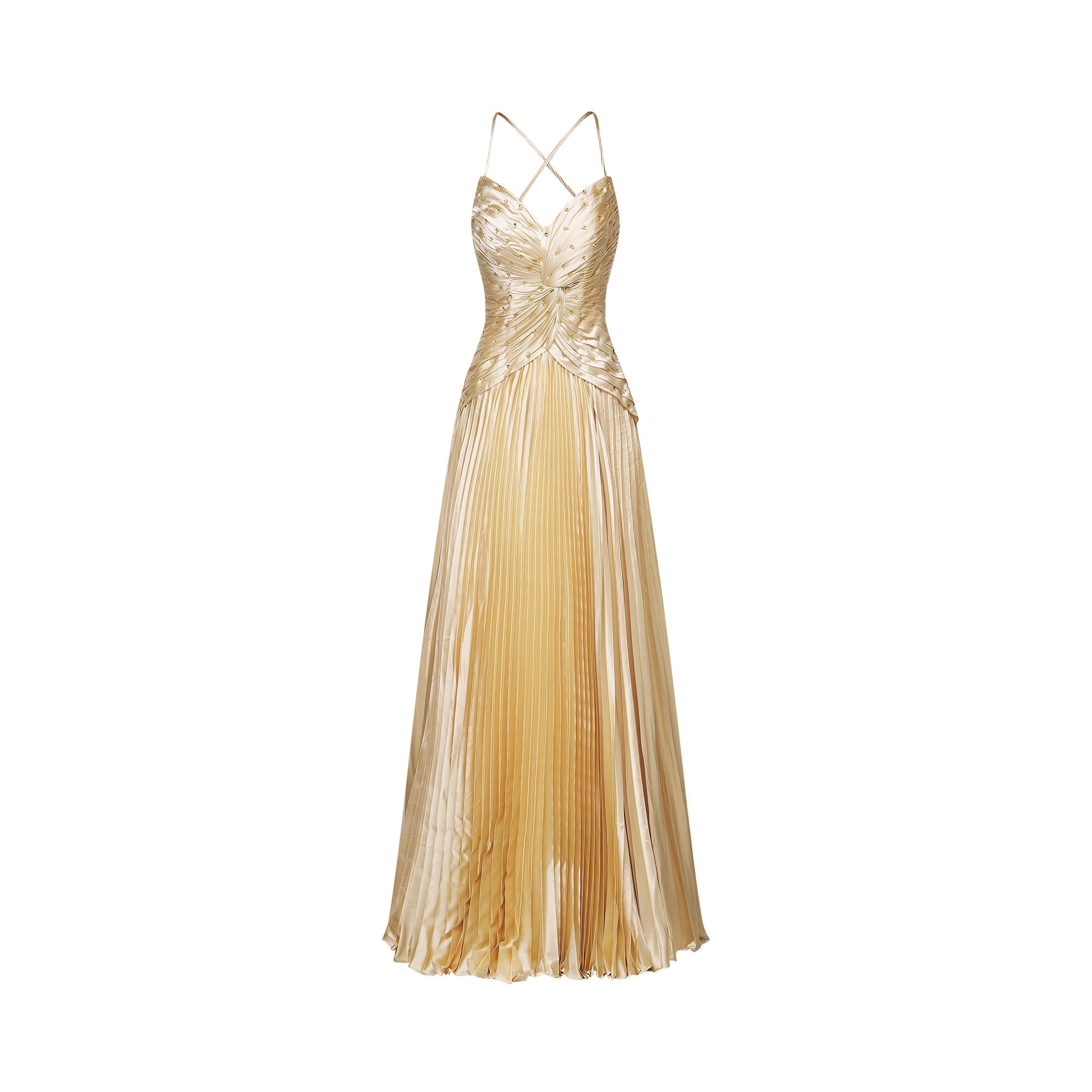 Eline pleated maxi dress (Final Sale-US Only)