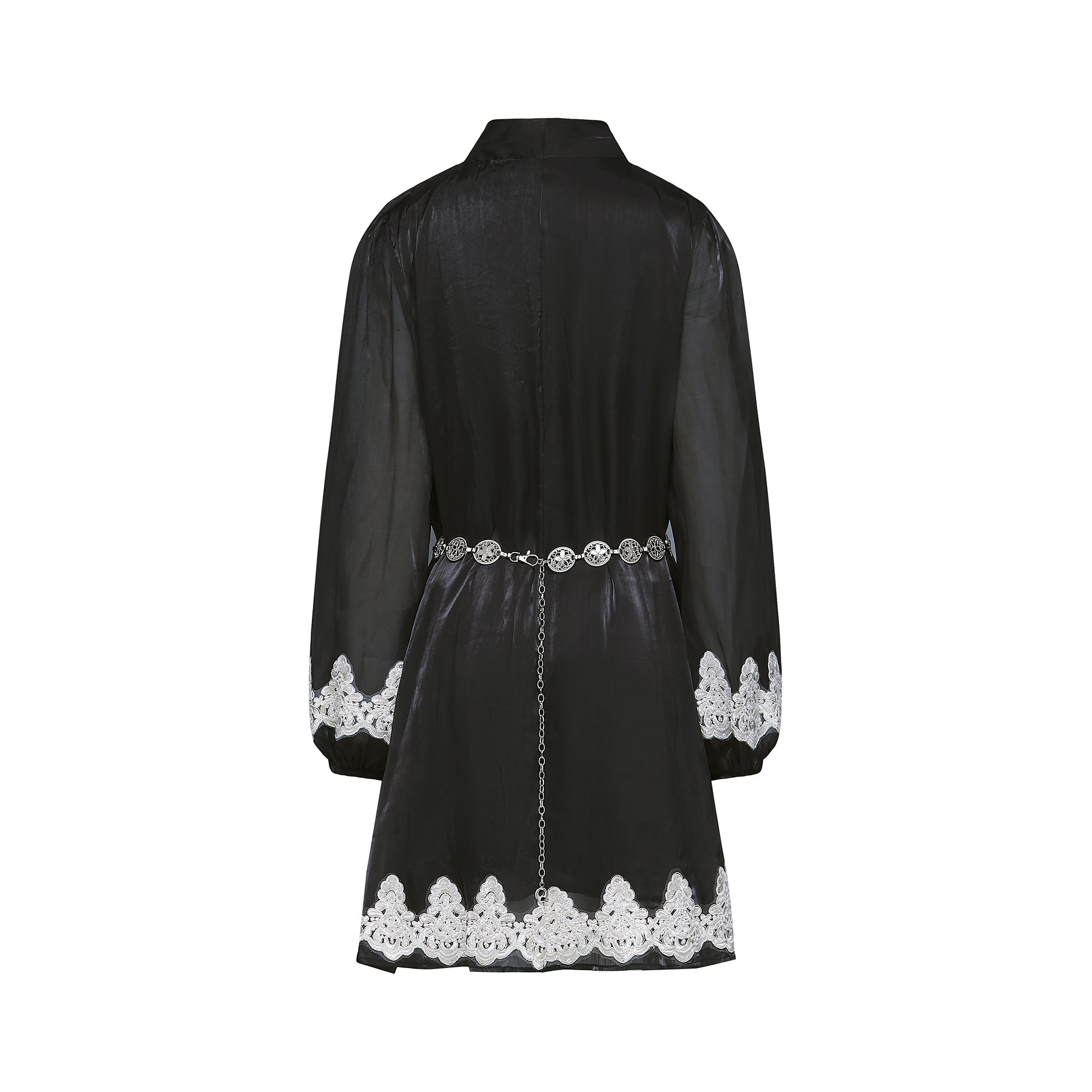 Delphine faux-pearl embellished mini dress in Black (US Only)