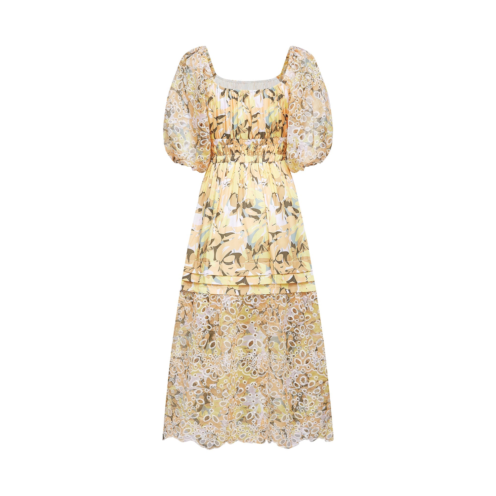 Clémence floral-print cut-out midi dress