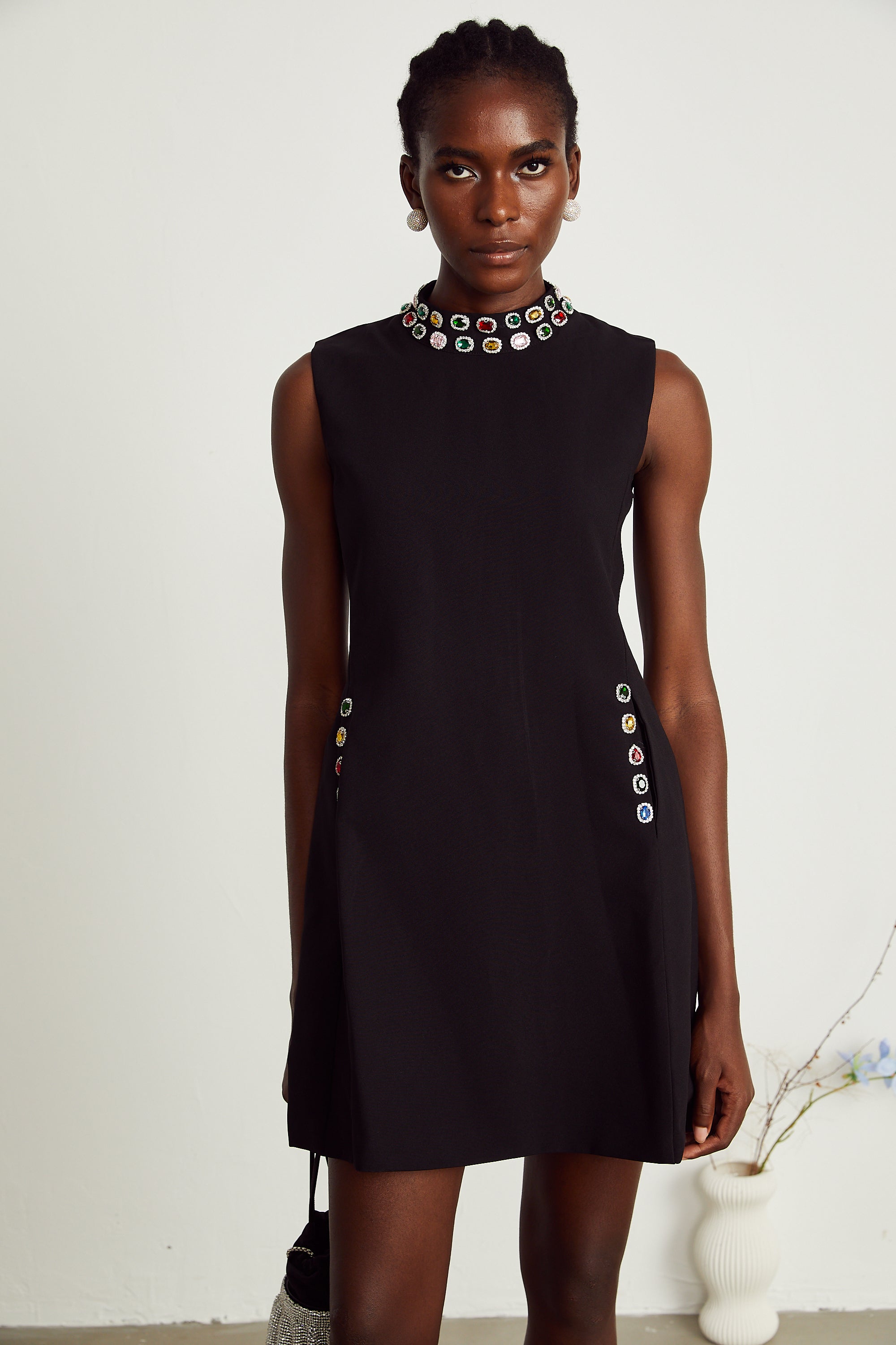 Xanthe crystal-embellished sleeveless mini dress (Final Sale-US Only)