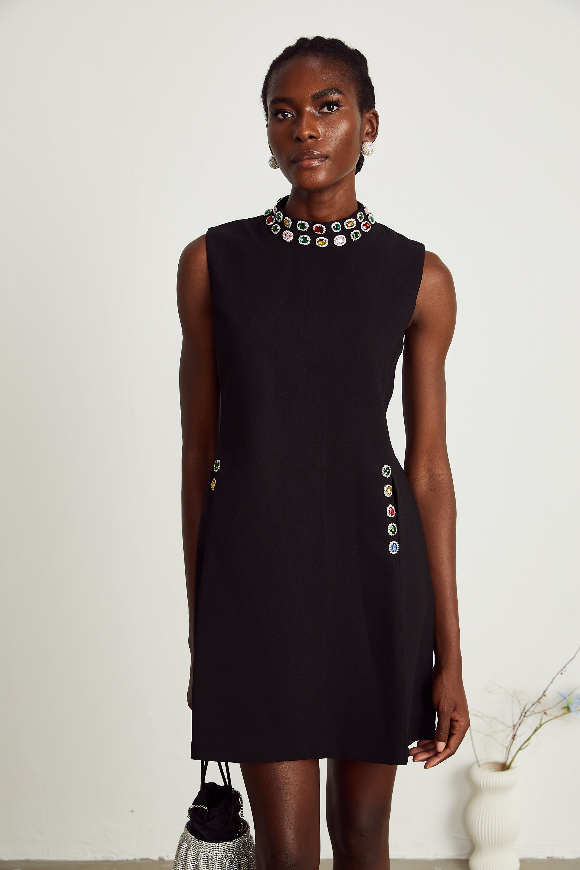 Xanthe crystal-embellished sleeveless mini dress (Final Sale-US Only)