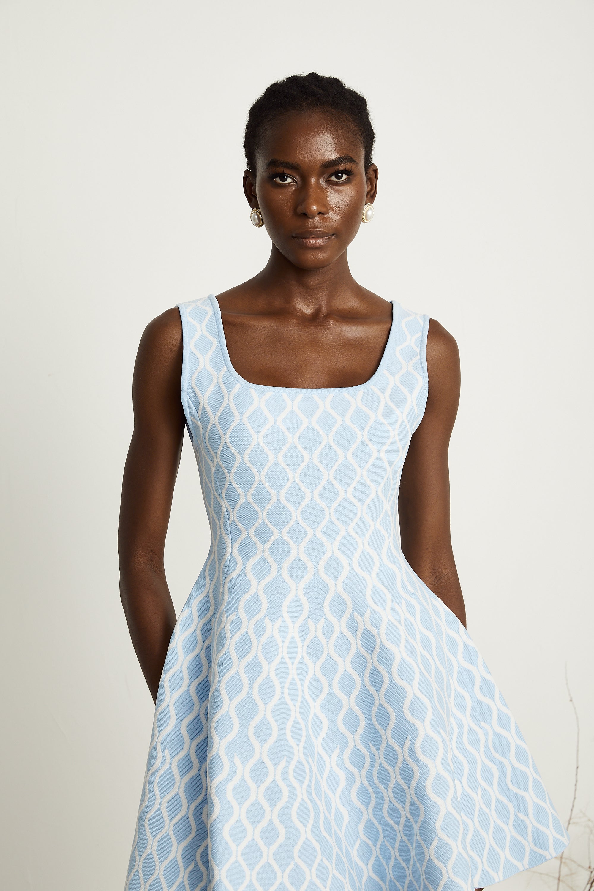 Hélène patterned-jacquard sleeveless mini dress (Final Sale-US Only)