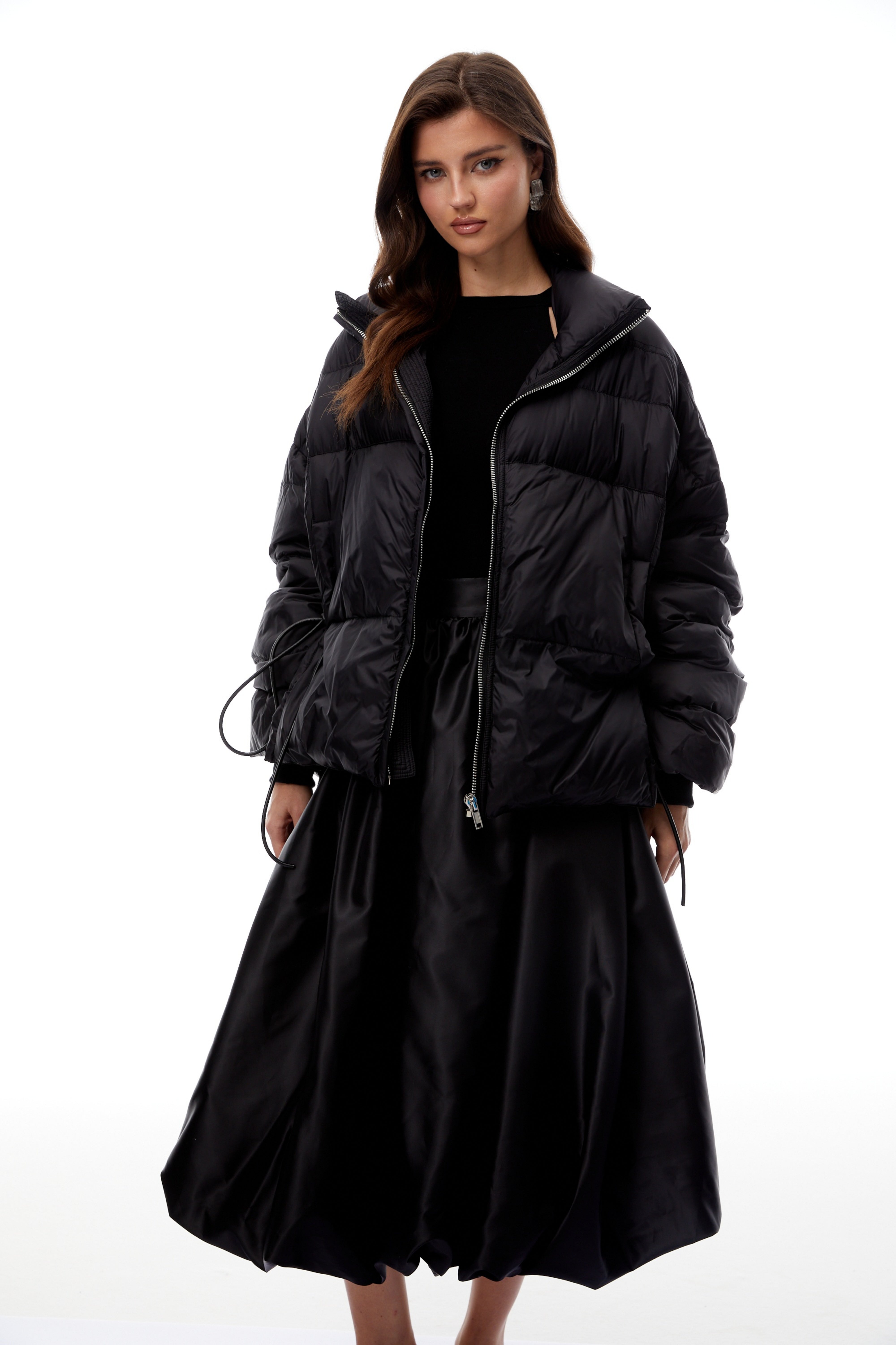 Tova Black Reversible Belted Down Jacket
