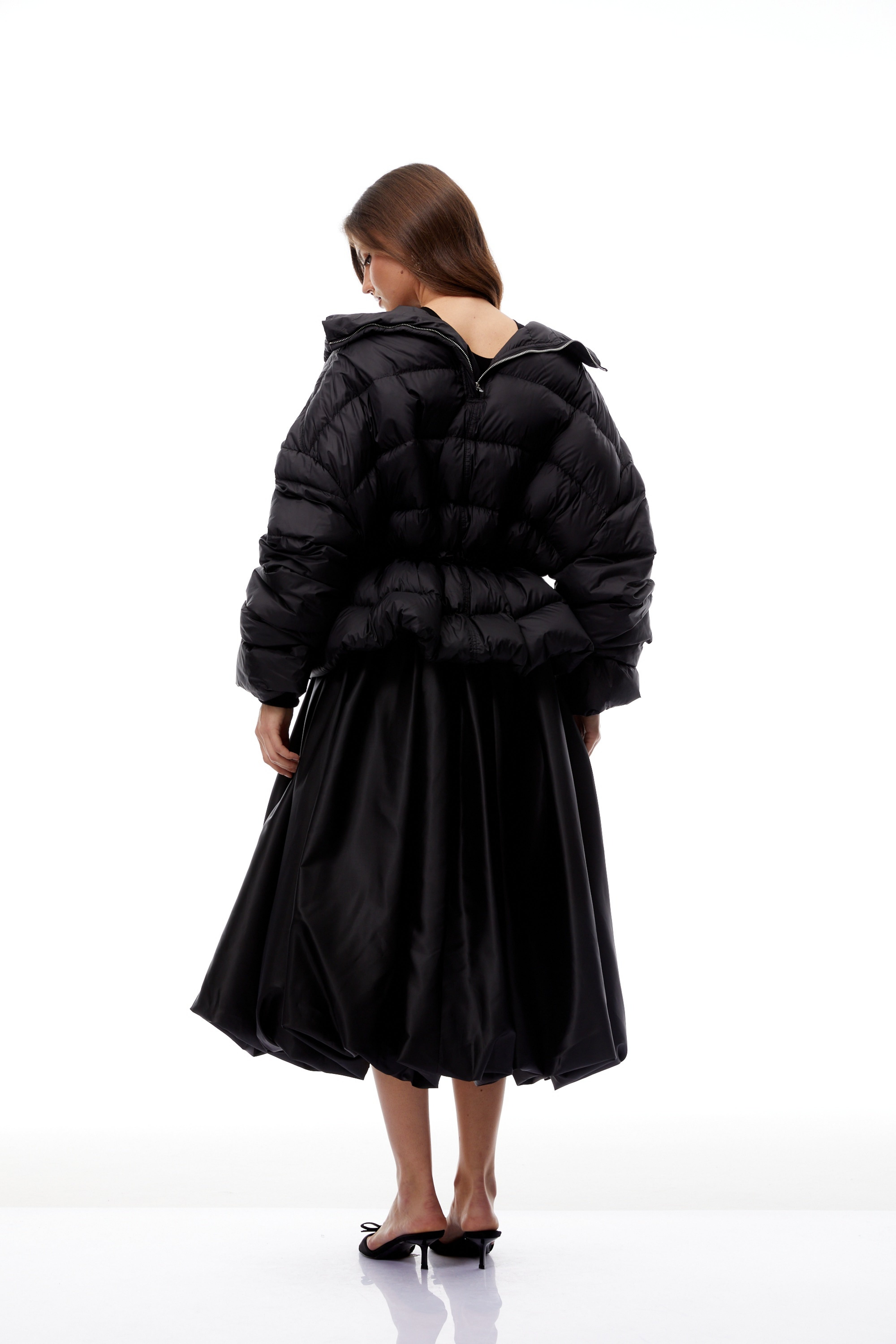 Tova Black Reversible Belted Down Jacket