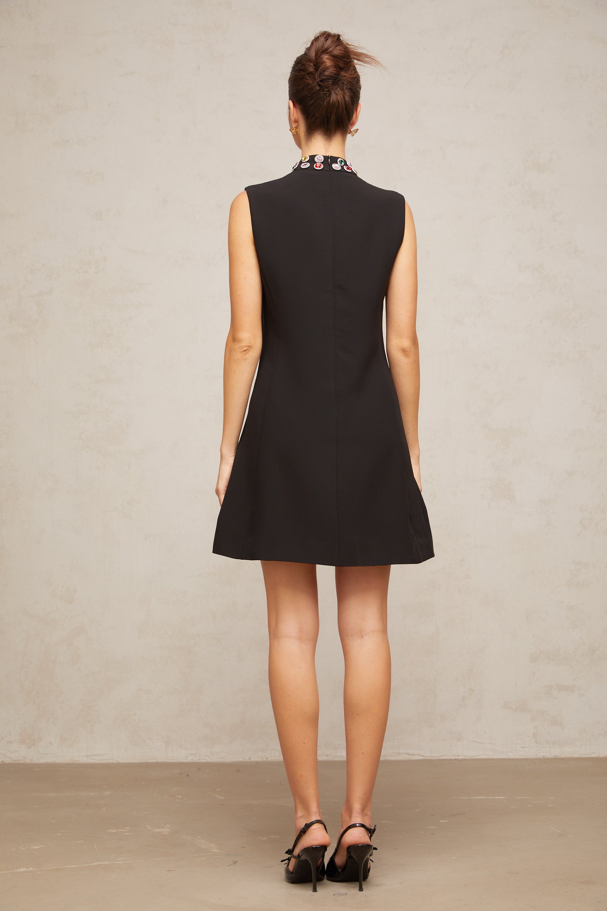 Xanthe crystal-embellished sleeveless mini dress (Final Sale)