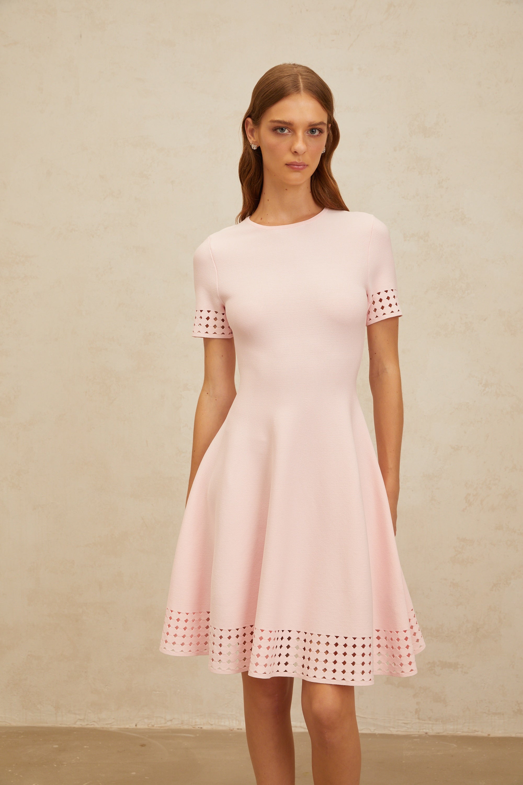 Isidore Pink Cut-Out Detail Knit Mini Dress (Final Sale-US Only)