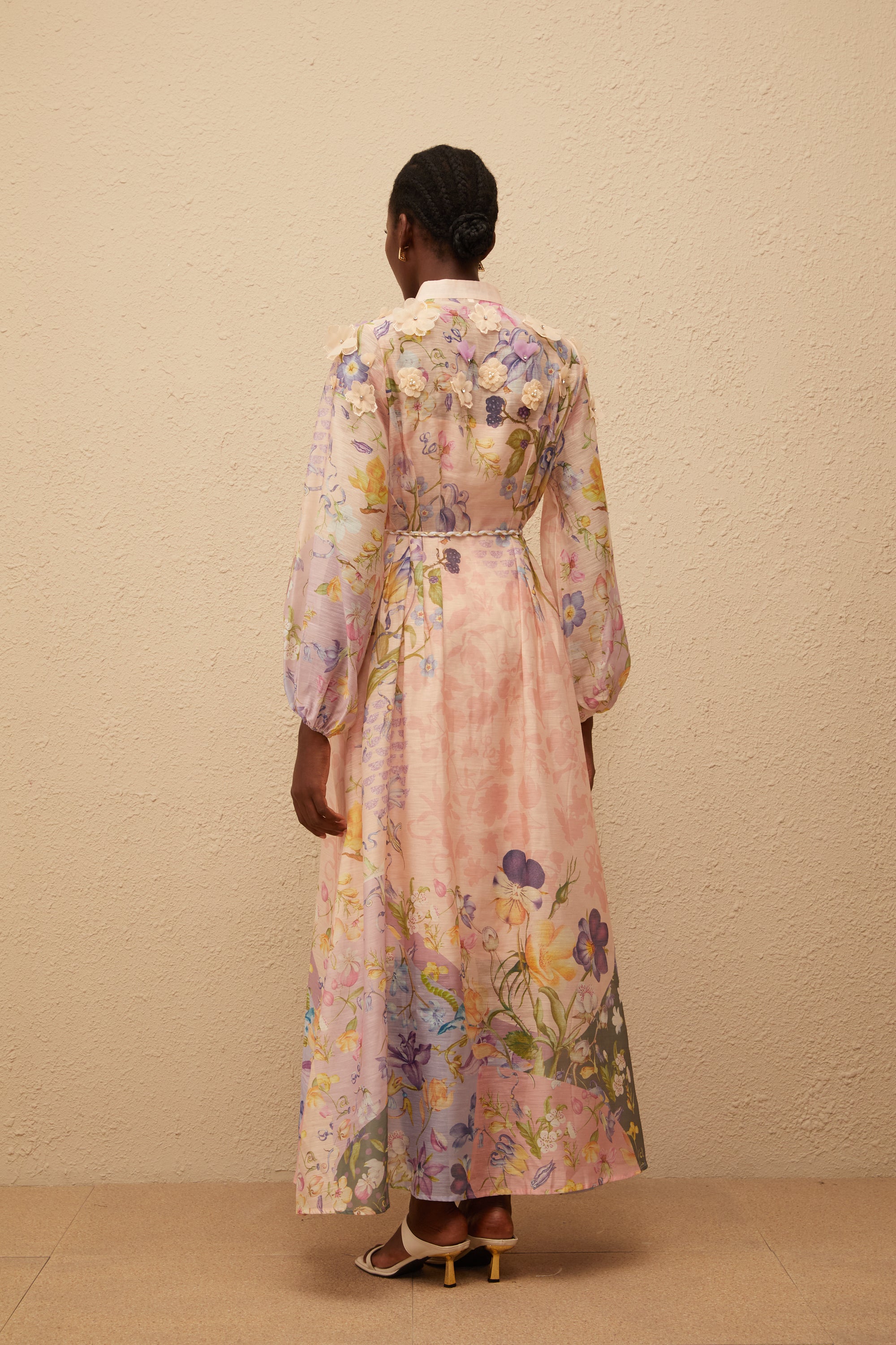 Delphine Pink Floral Print Maxi Dress (Final Sale-US Only)