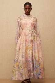 Delphine Pink Floral Print Maxi Dress (Final Sale-US Only)