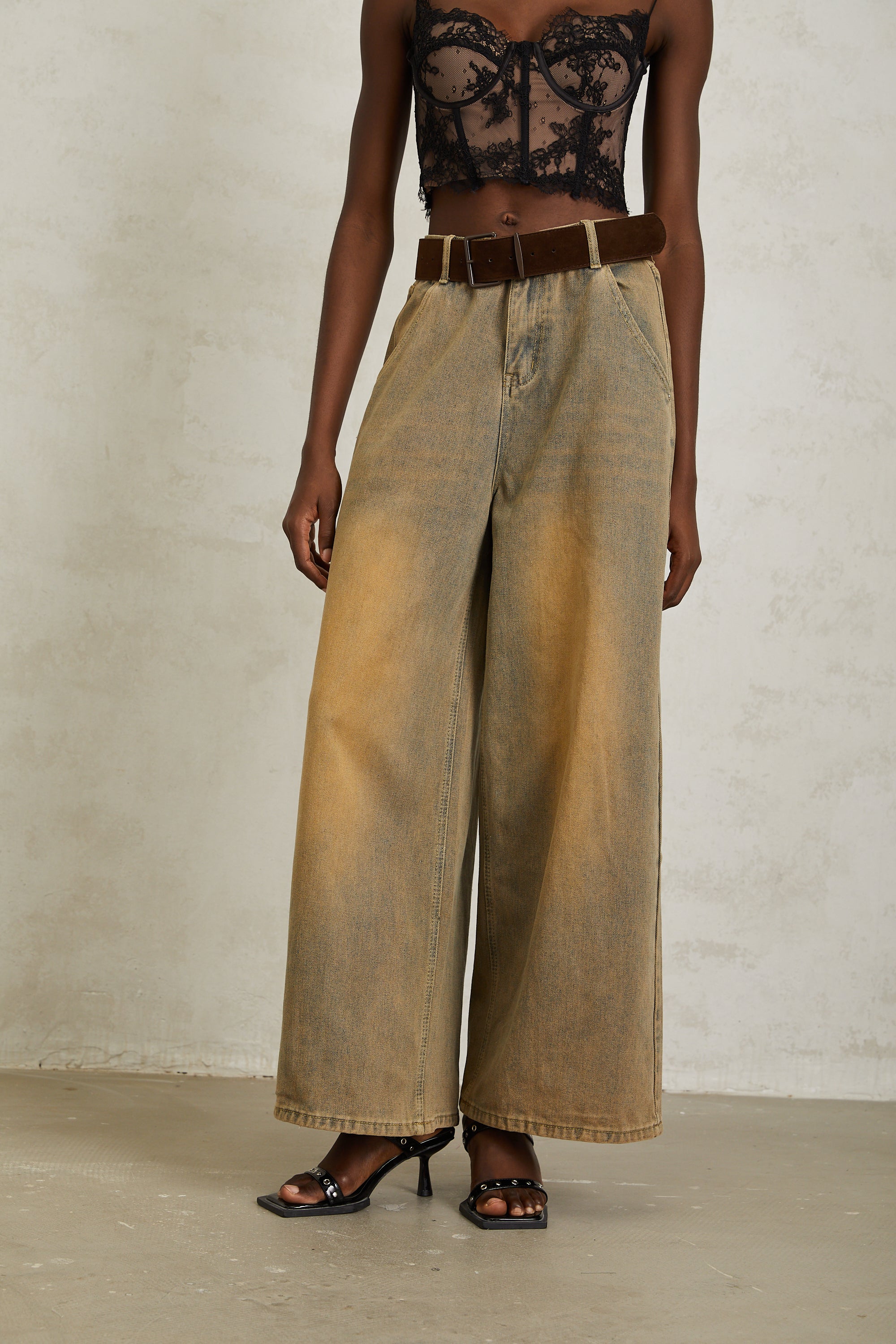 Loanne Light Blue Faded Denim Jeans