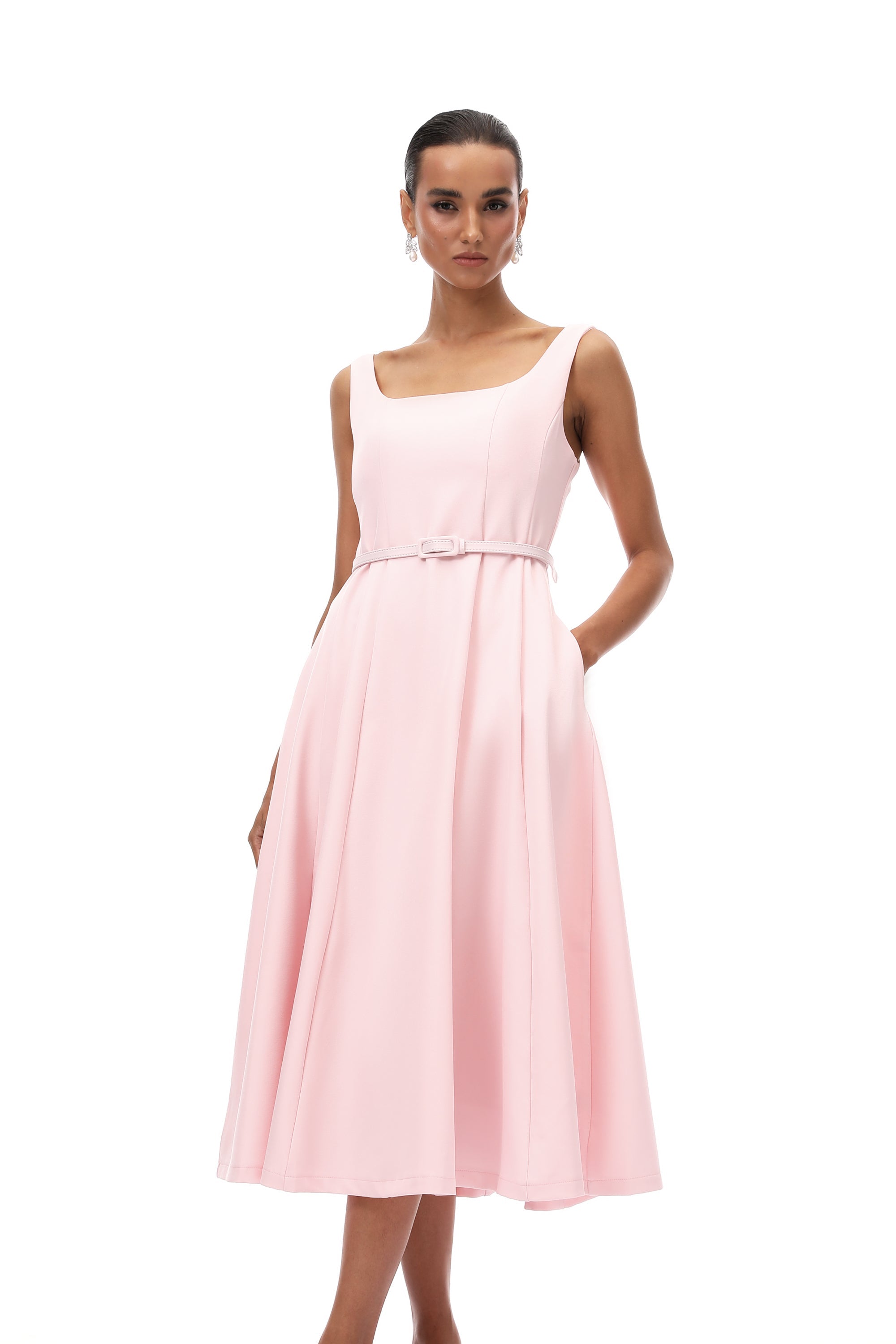 Valéria Pink Crystal Embellished Jacket & Dress Set (Final Sale)