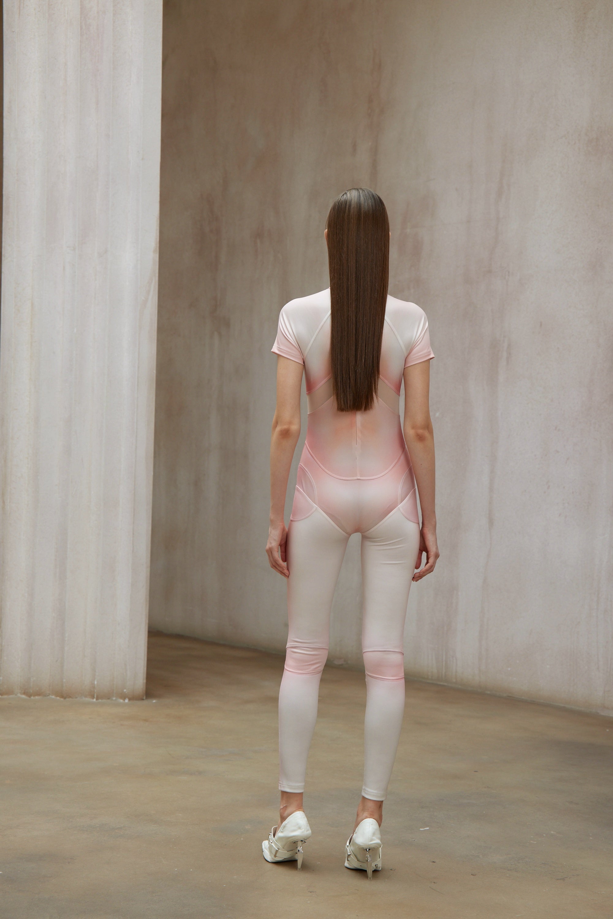 Zéro Pink Short Sleeve Catsuit