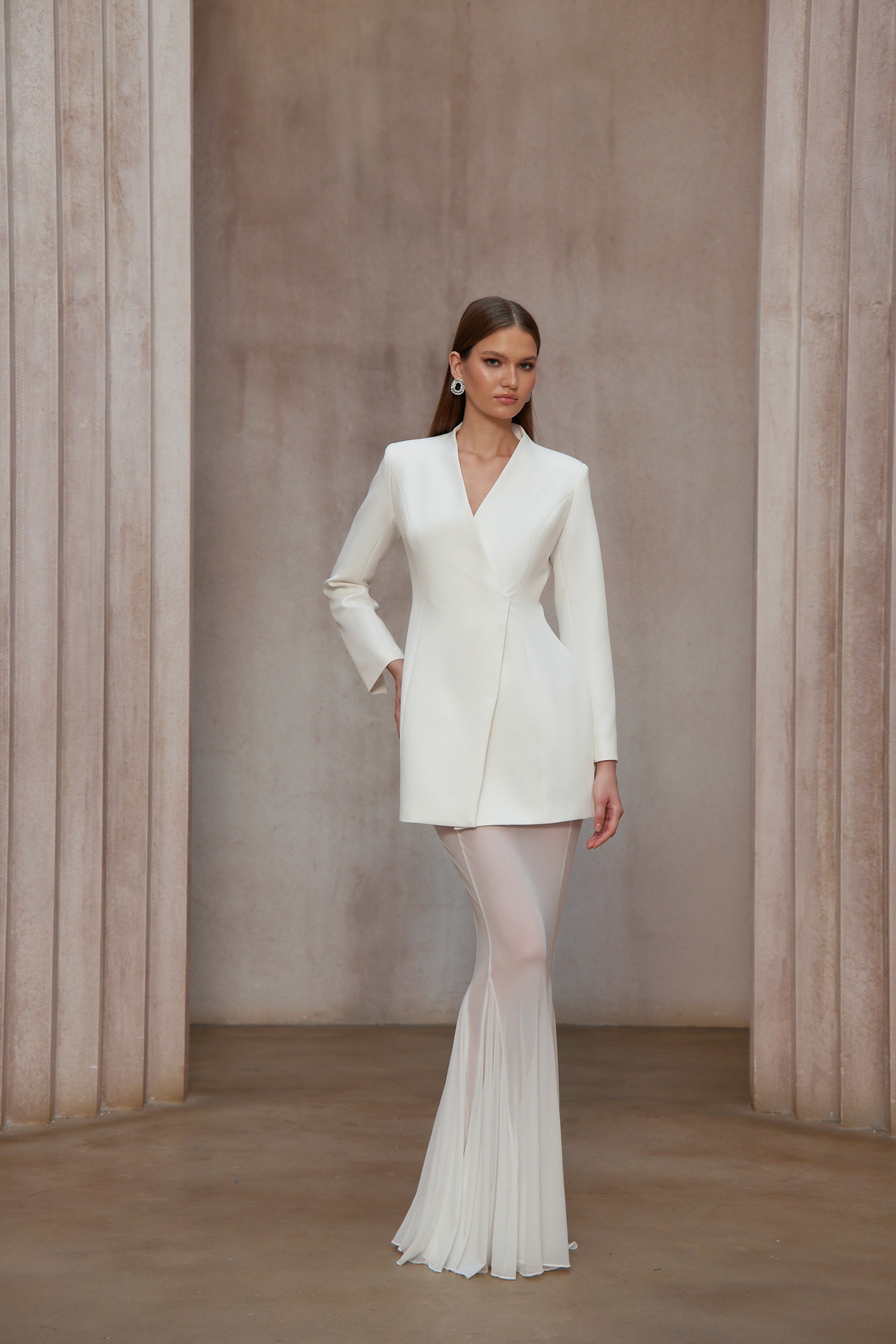 Enora Barrel Design Jacket & Skirt Set (Final Sale-US Only)