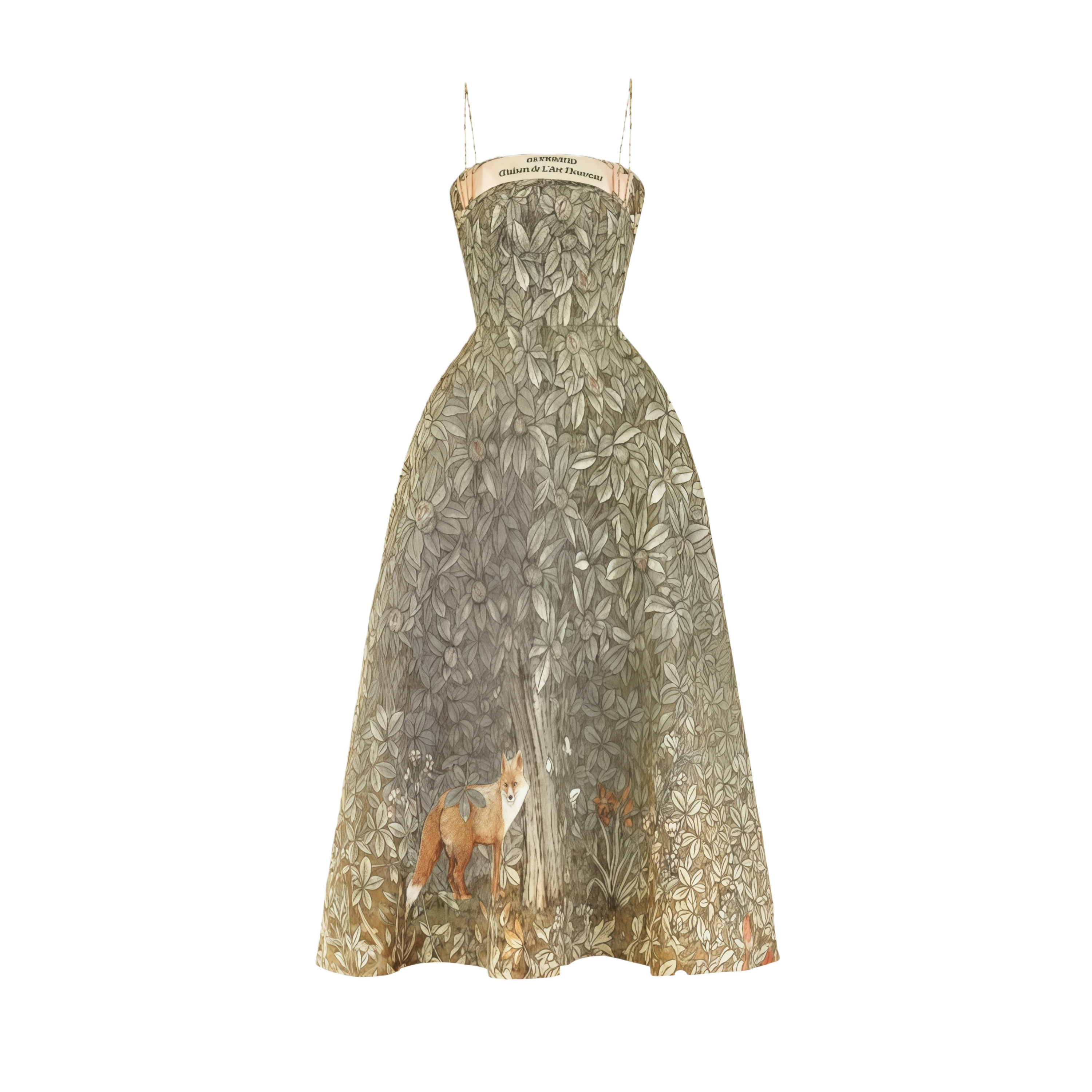 Claudia Green Jungle Print Midi Dress (Final Sale)
