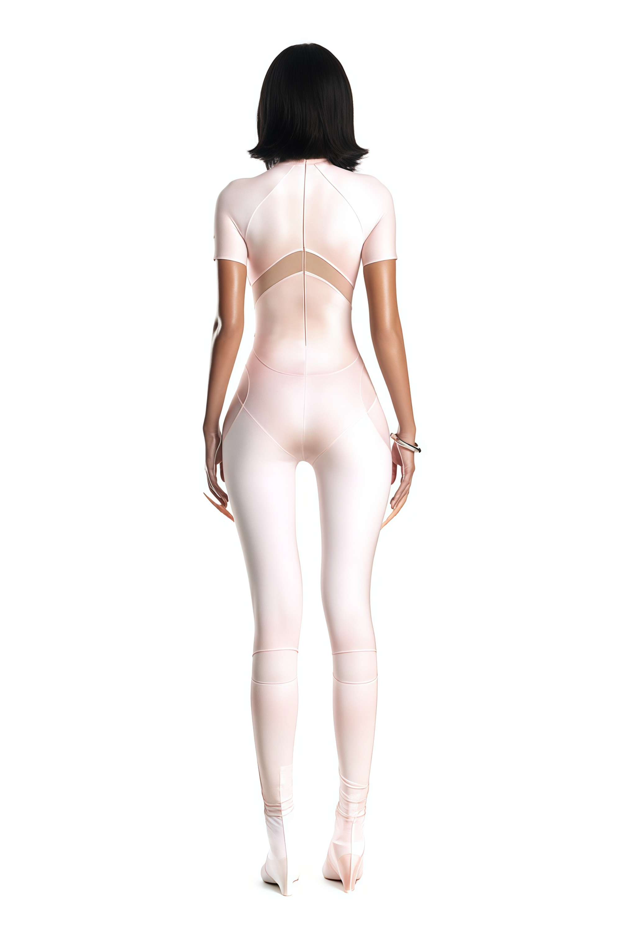 Zéro Pink Short Sleeve Catsuit (Final Sale)