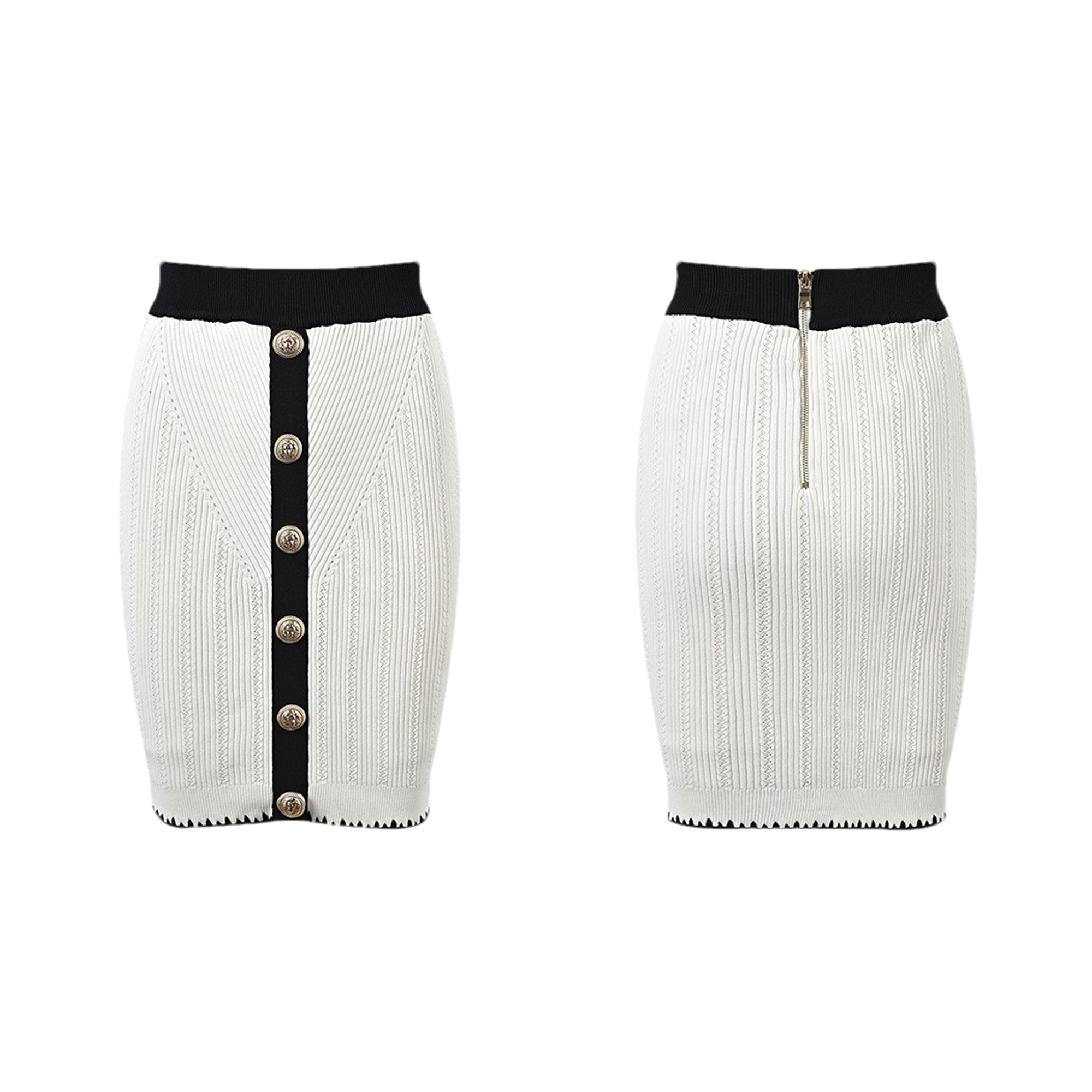 Éliane contrast-trim jacket & skirt matching set (Final Sale-US Only)
