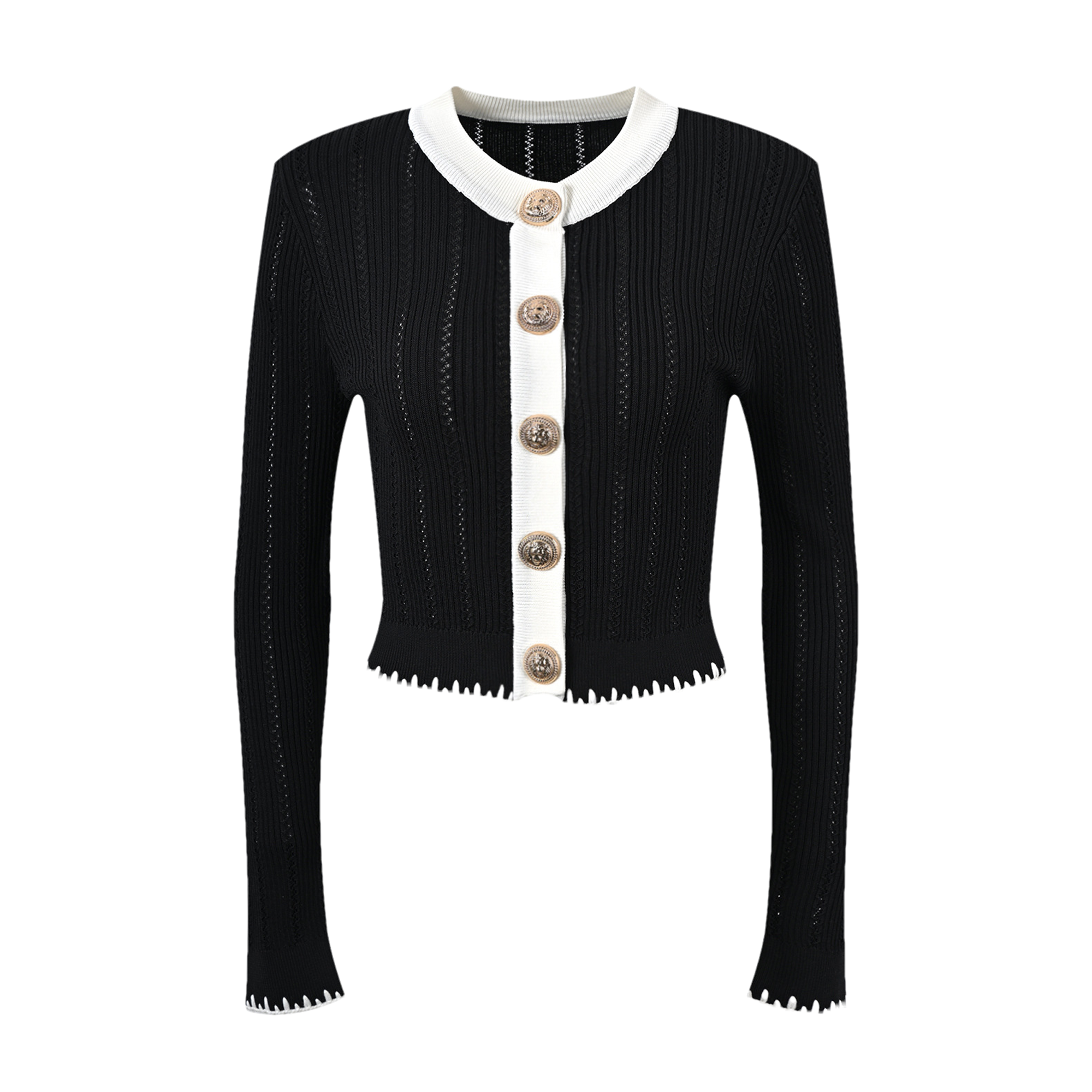 Éliane contrast-trim jacket & skirt matching set (Final Sale-US Only)