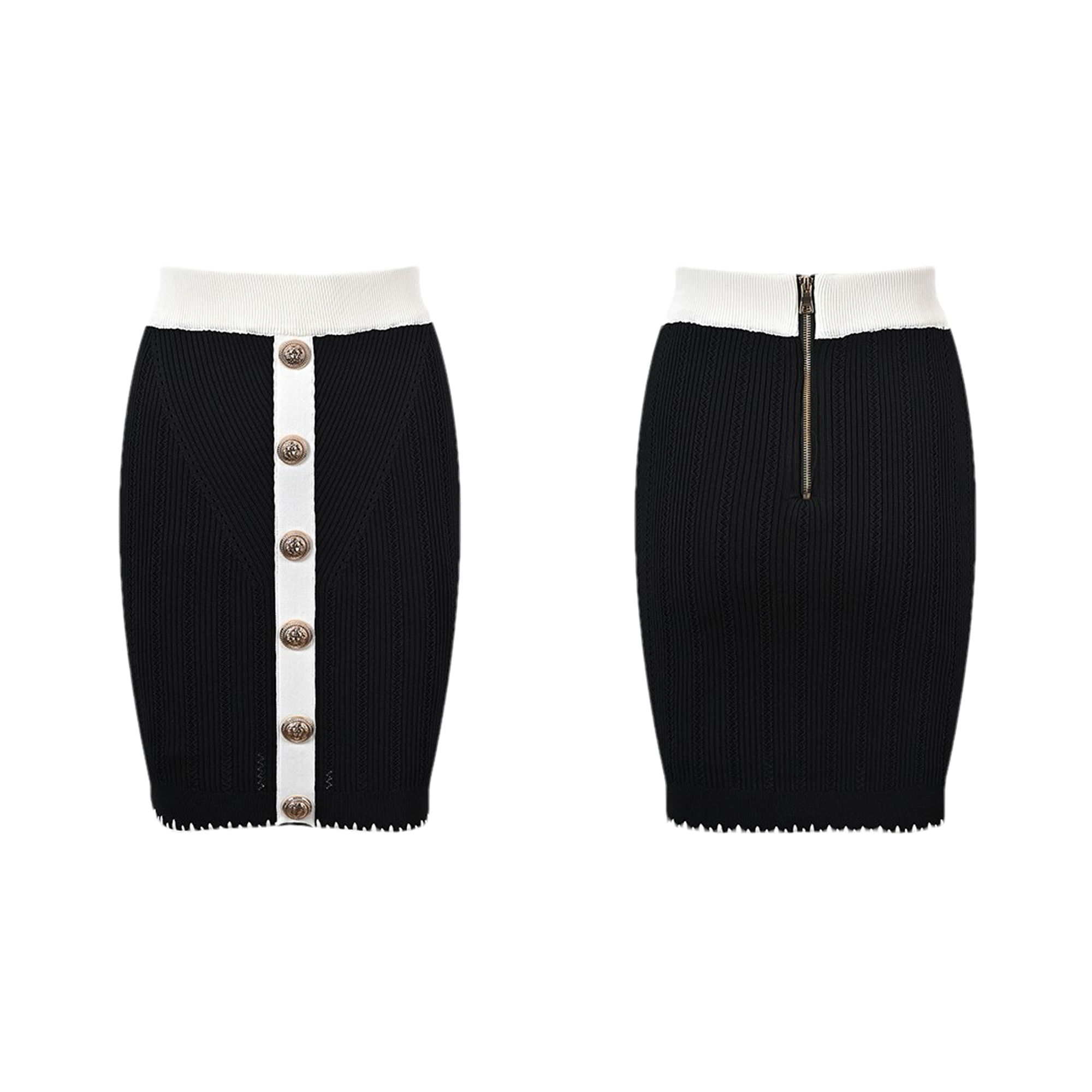 Éliane contrast-trim jacket & skirt matching set (Final Sale-US Only)