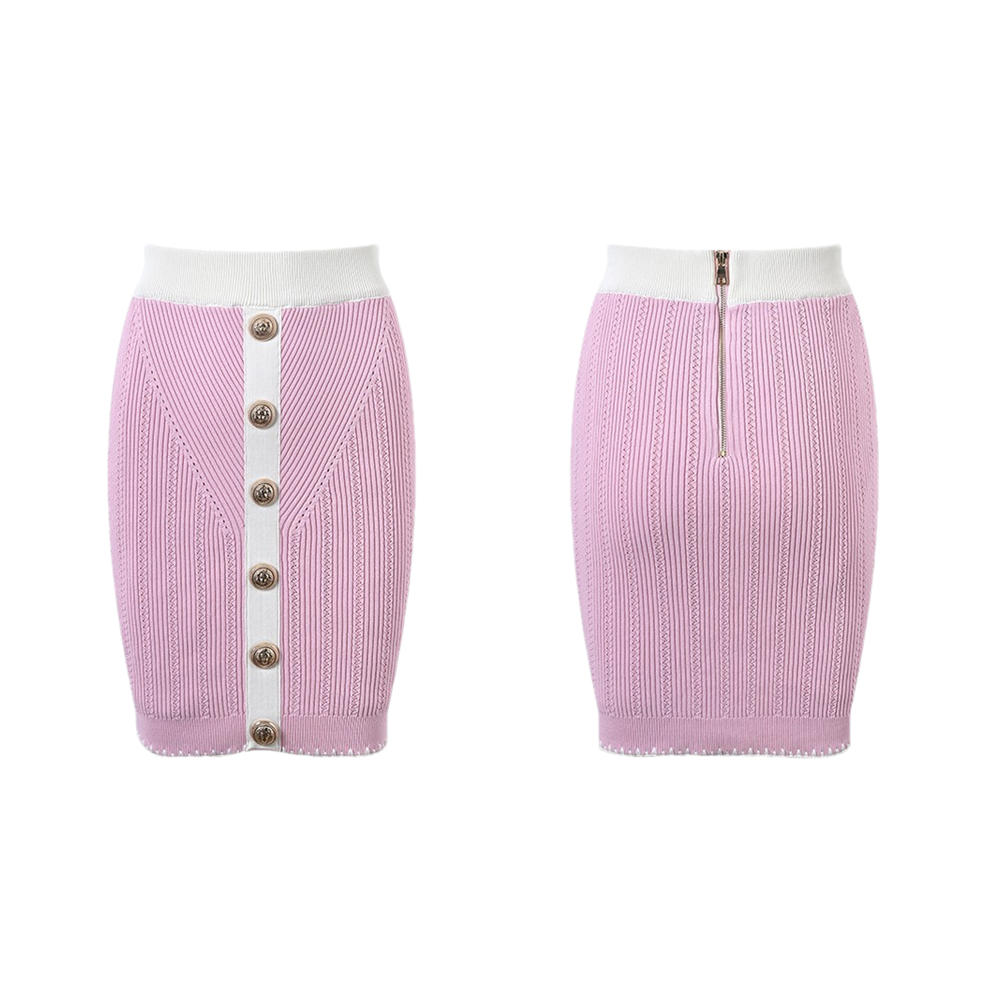 Éliane contrast-trim jacket & skirt matching set (Final Sale-US Only)