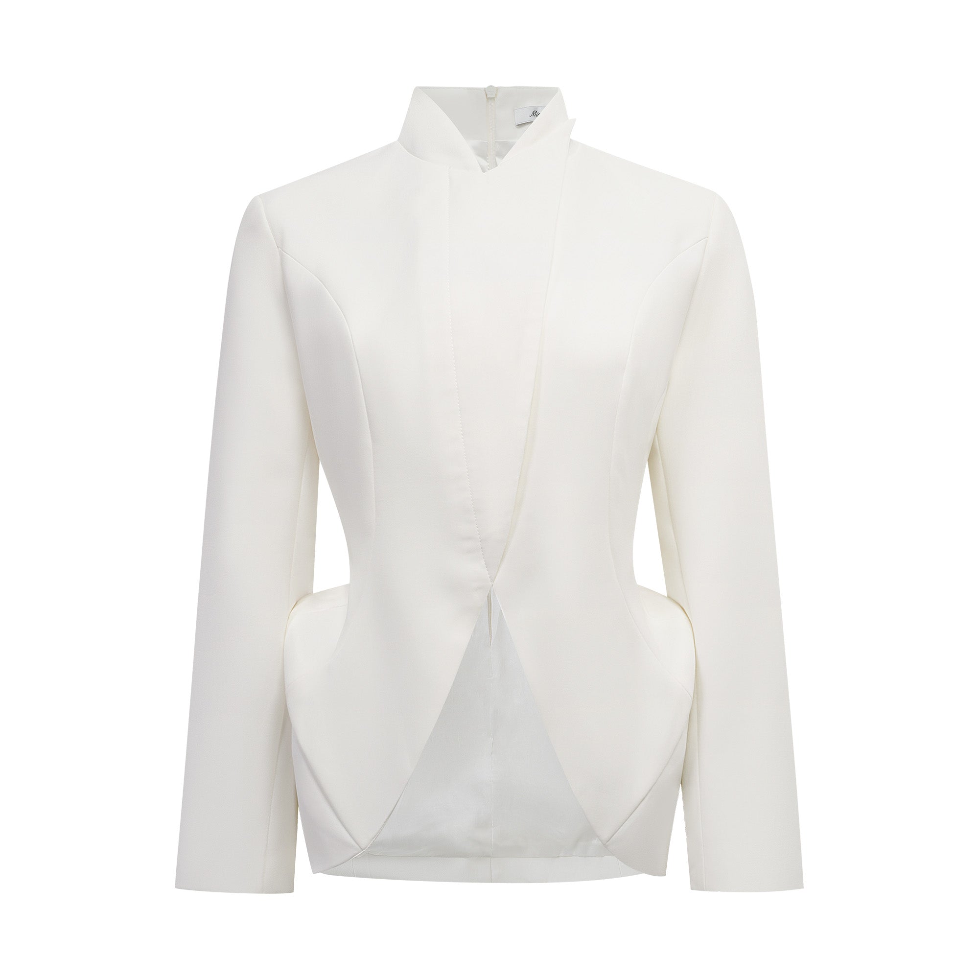 Adriana White Barrel Design Jacket & Skirt Set (Final Sale-US Only)
