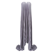Satiné Purple Fully-pleated Maxi Dress