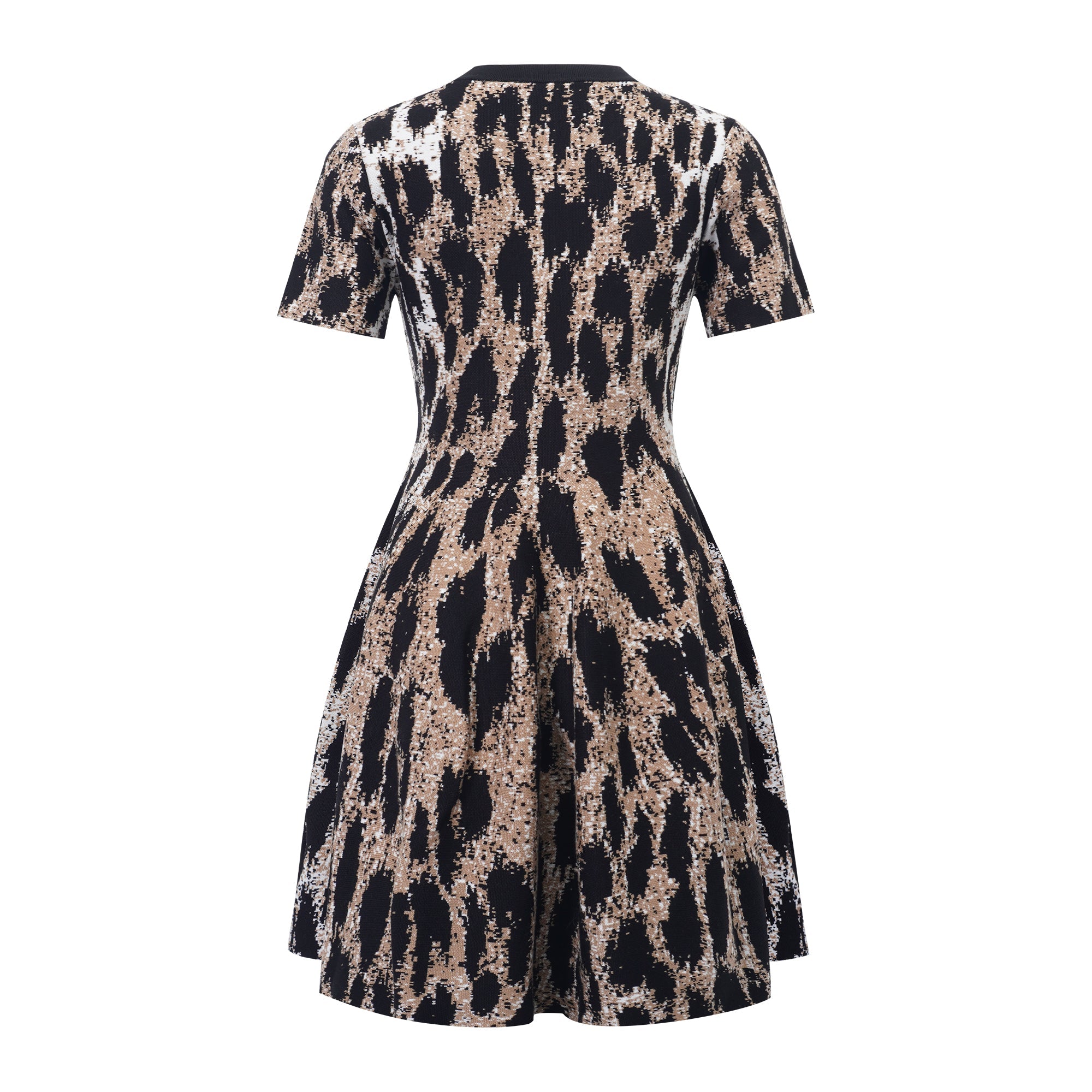 Lucie Brown Leopard Knit Mini Dress (Final Sale)