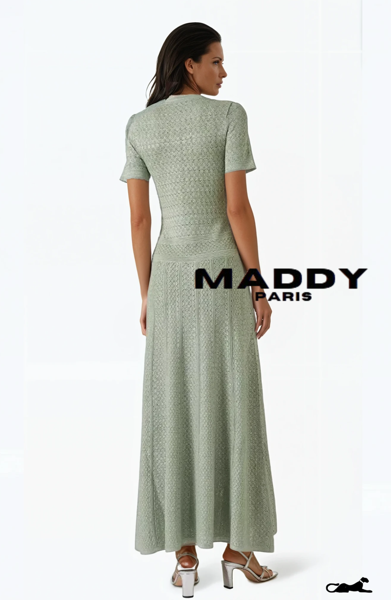 SANDRO DAY DREAM MAXI DRESS IN VISCOSE-KNIT MAXI DRESS - Green