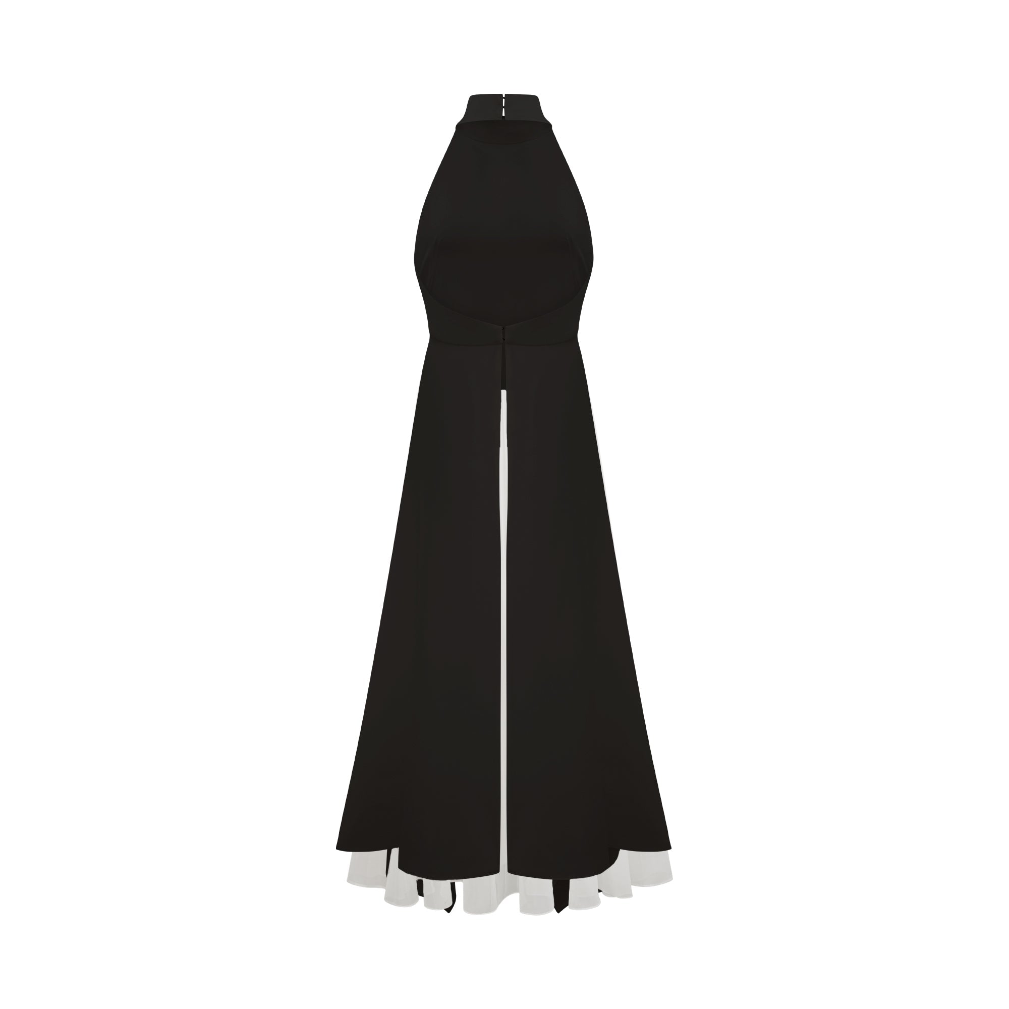 Inés halterneck layered long dress (US Only)