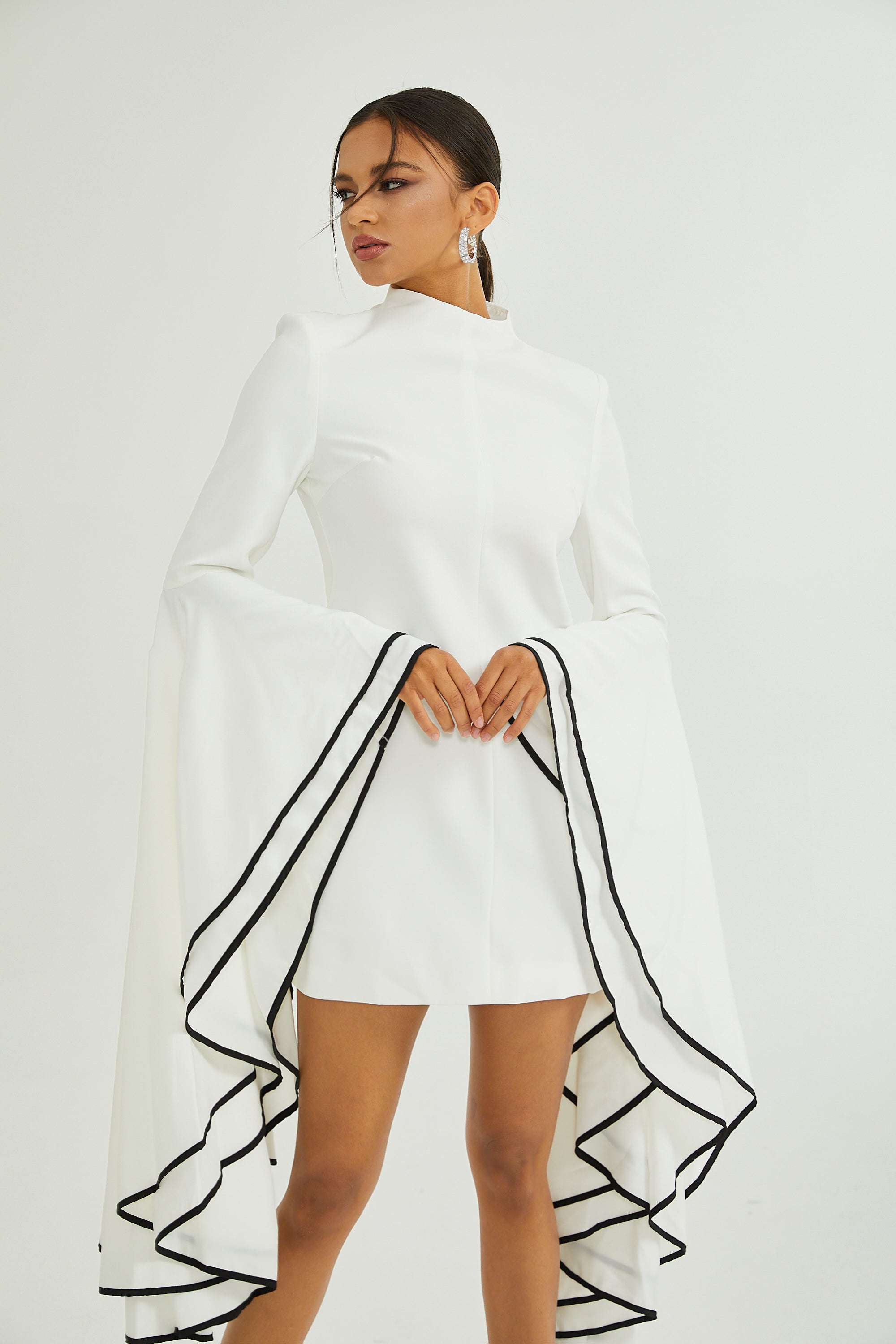 Madeleine ruffle-sleeve dress (Final Sale-US Only)