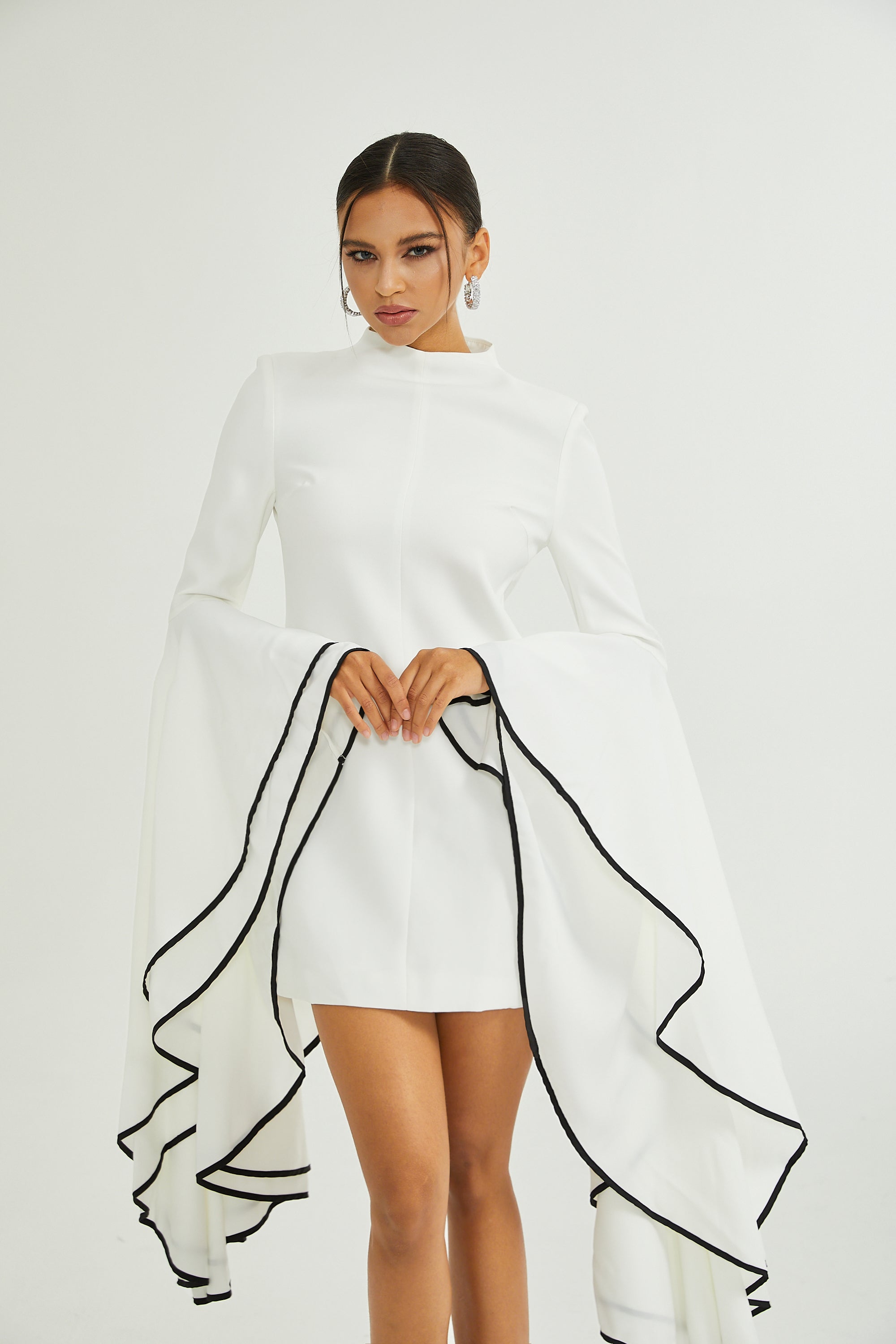 Madeleine ruffle-sleeve dress (Final Sale-US Only)