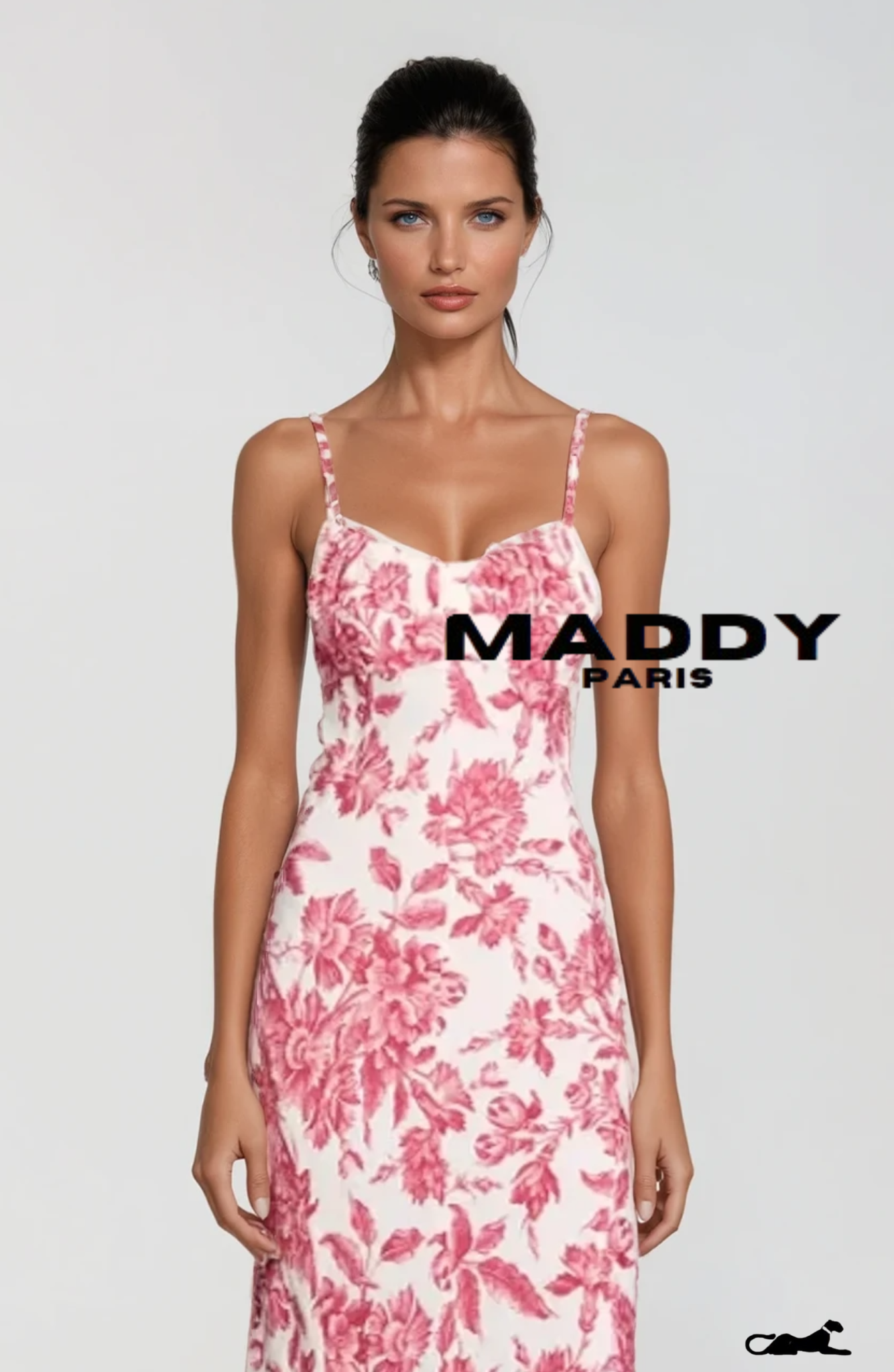 SANDRO JOSEPHINA FLORAL-PRINT MAXI DRESS IN VISCOSE  - RED