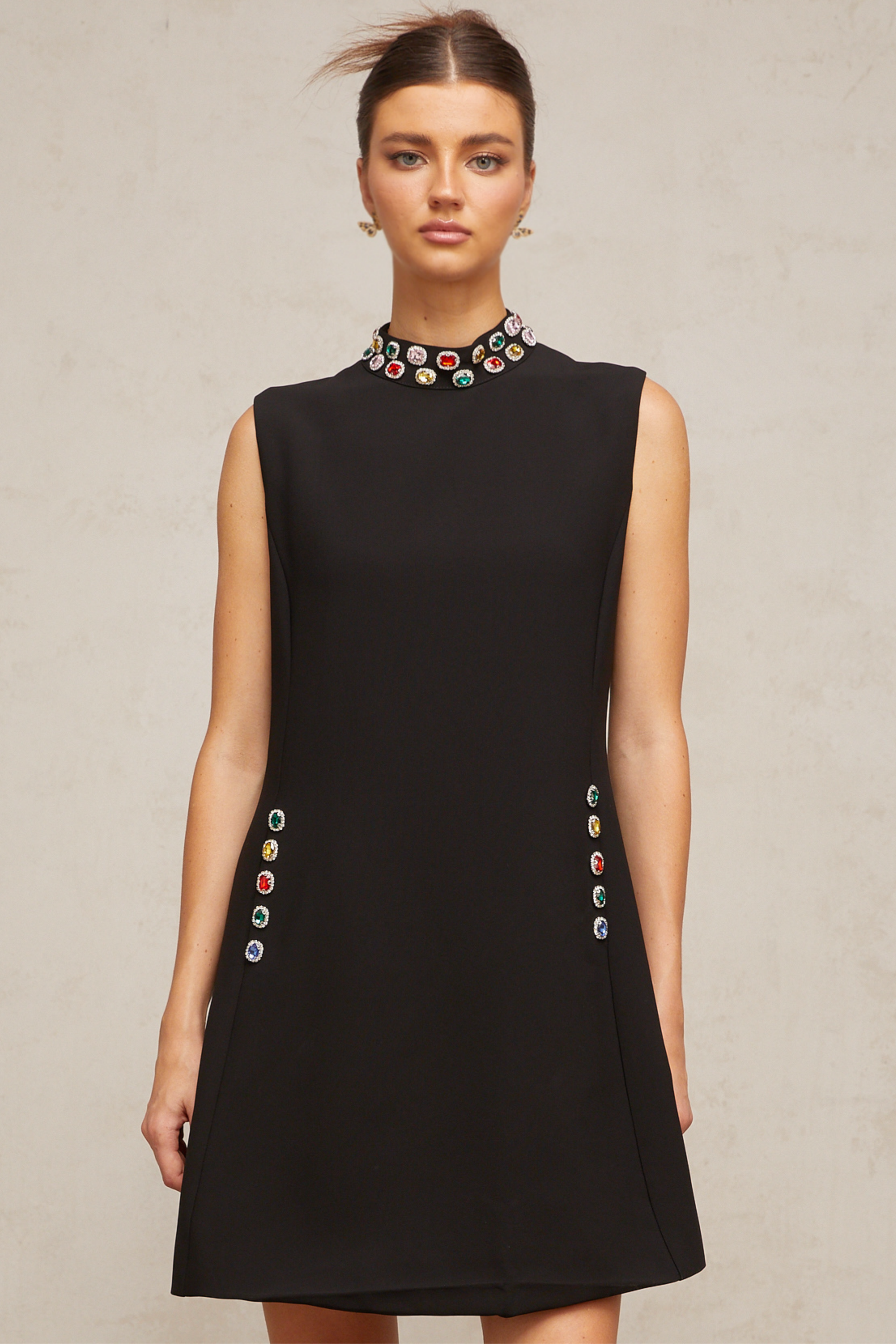 Xanthe crystal-embellished sleeveless mini dress (Final Sale)