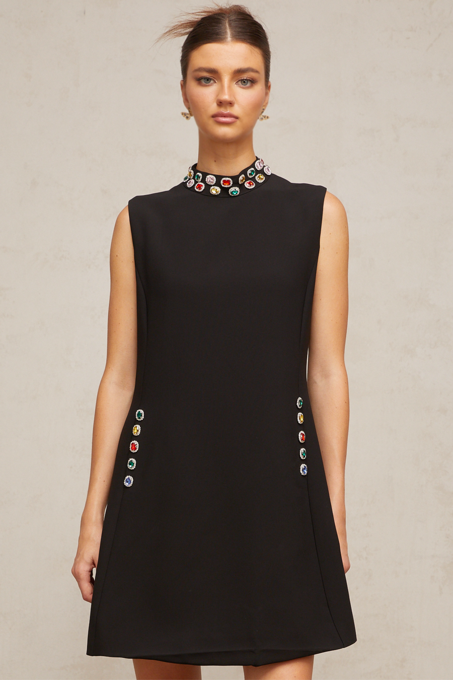 Xanthe crystal-embellished sleeveless mini dress (Final Sale)
