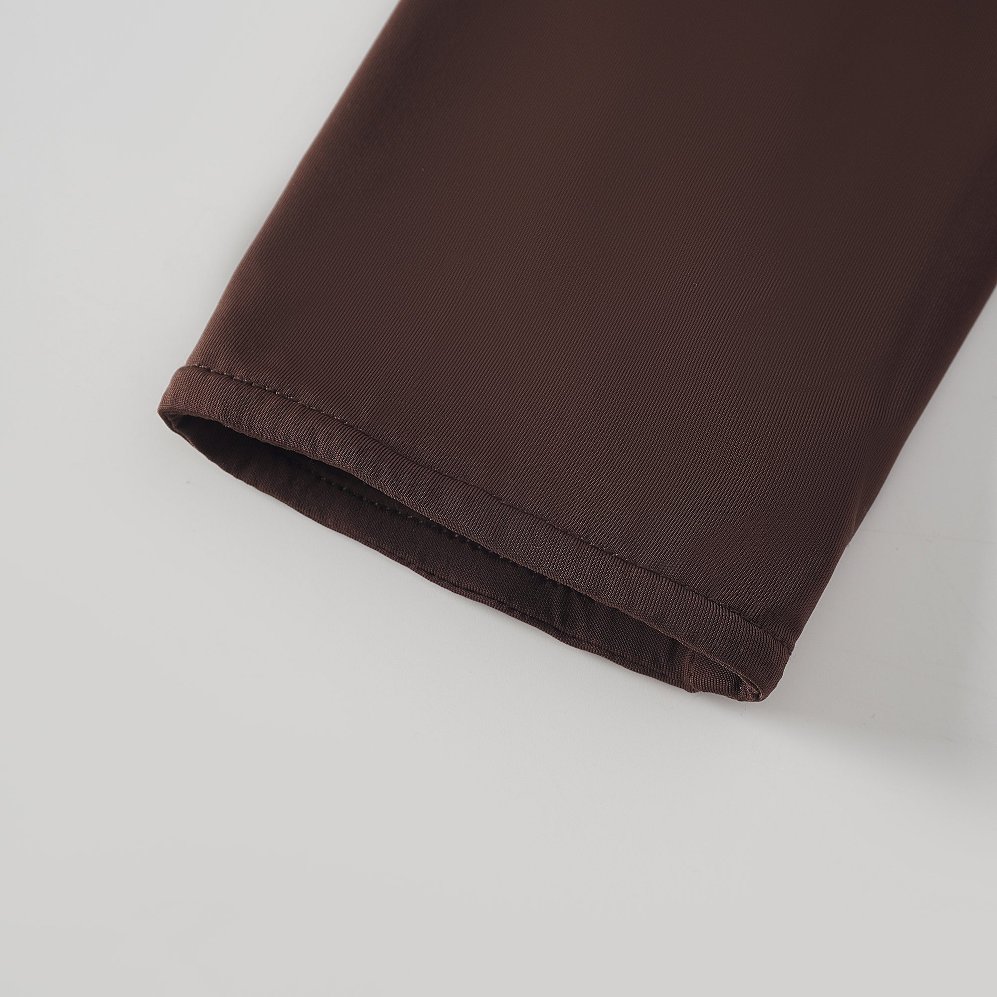 Charitina Brown Fitted Ruched Midi Dress (Final Sale-US Only)