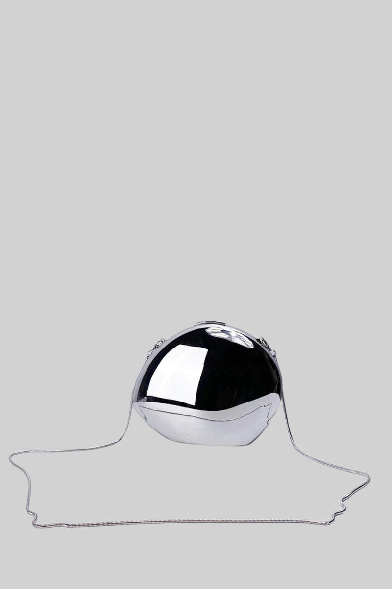 Silver Mirror Globe Bag