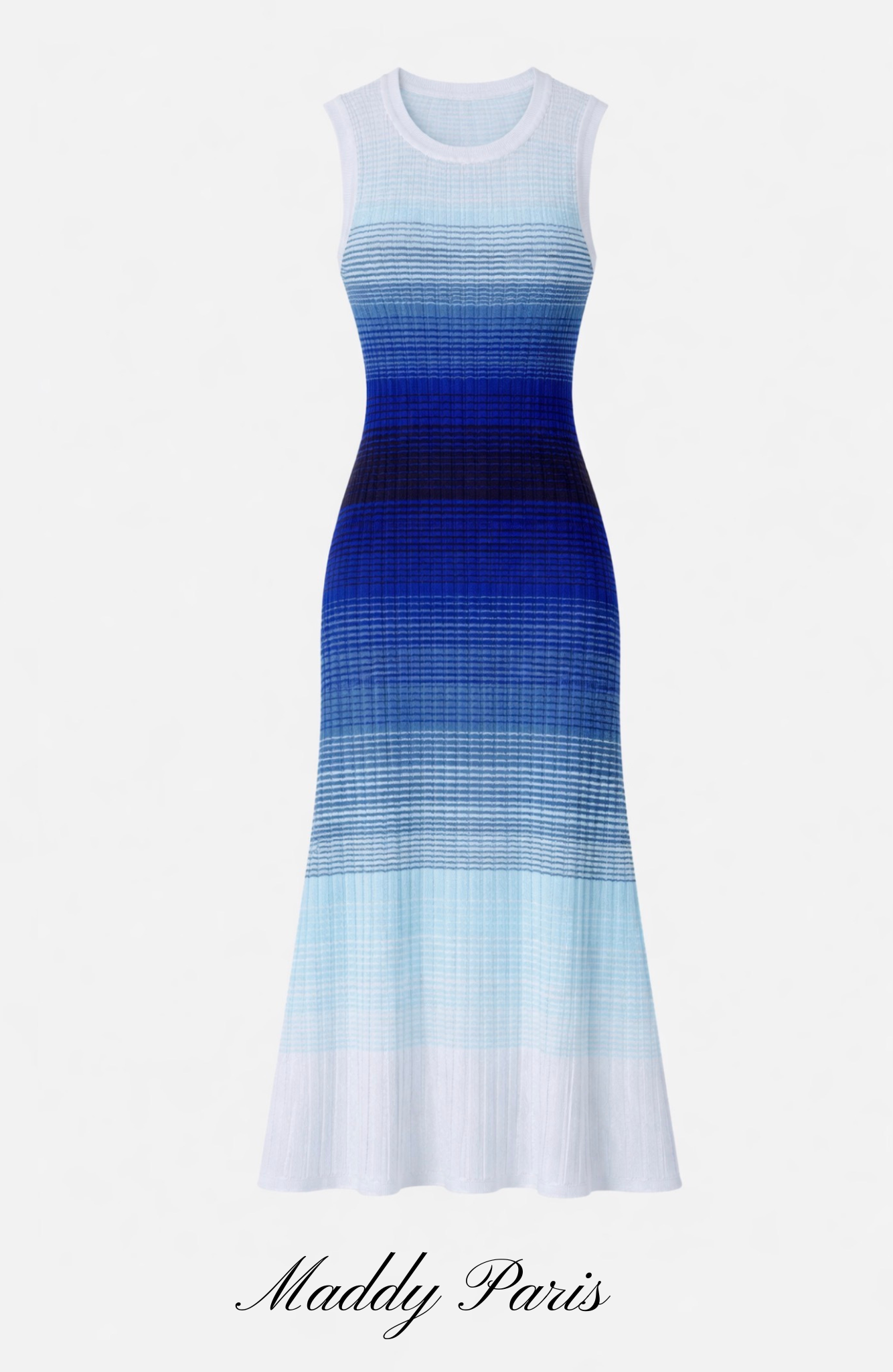 Sandro Ombre Sea knit maxi dress - Blue Sandro Ombre Sea knit maxi dress - Blue