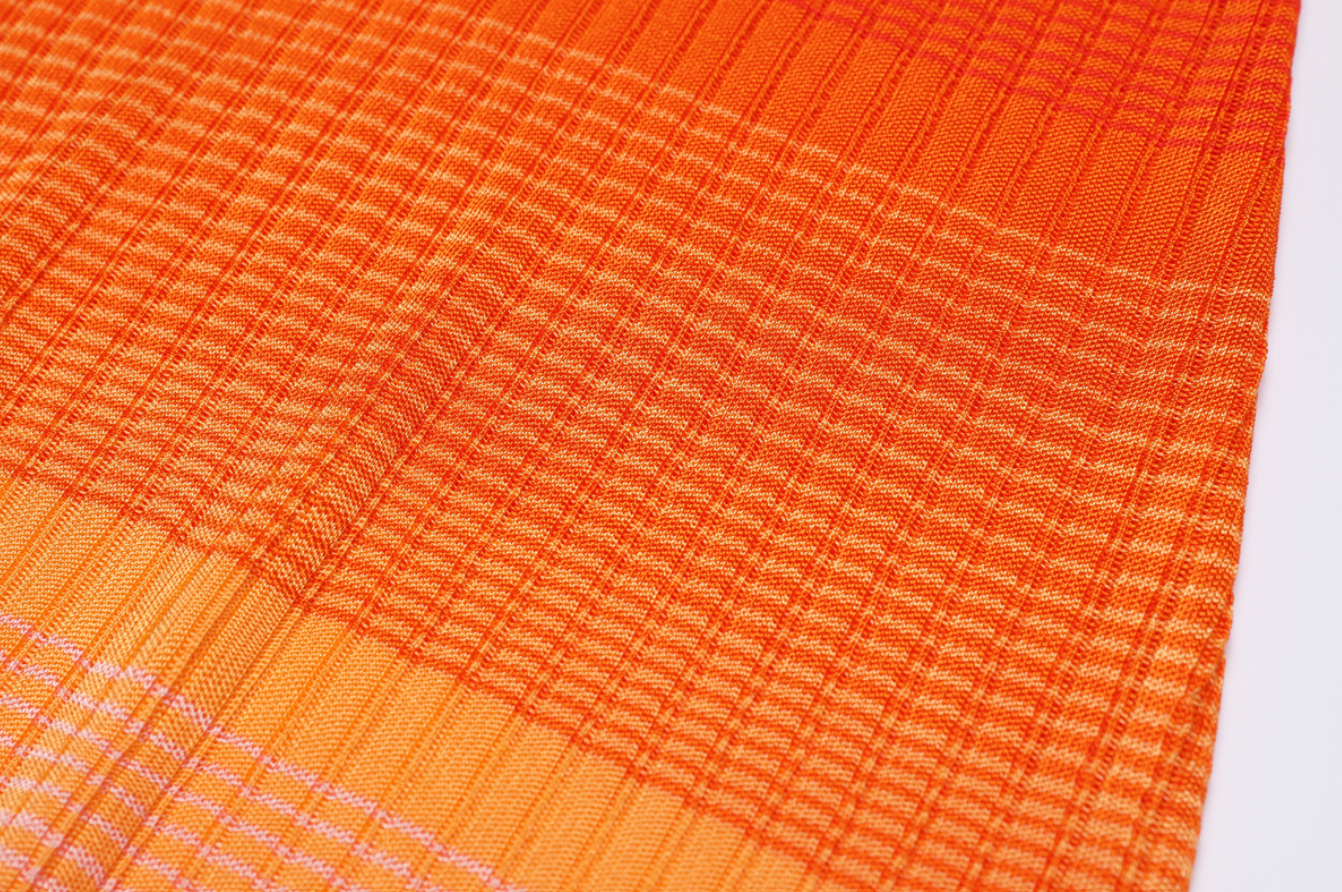 ANDREA  Gradient Knitted Maxi Dress Tie-dye  - Orange