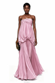 Aamu Pink Off Shoulder Maxi Dress