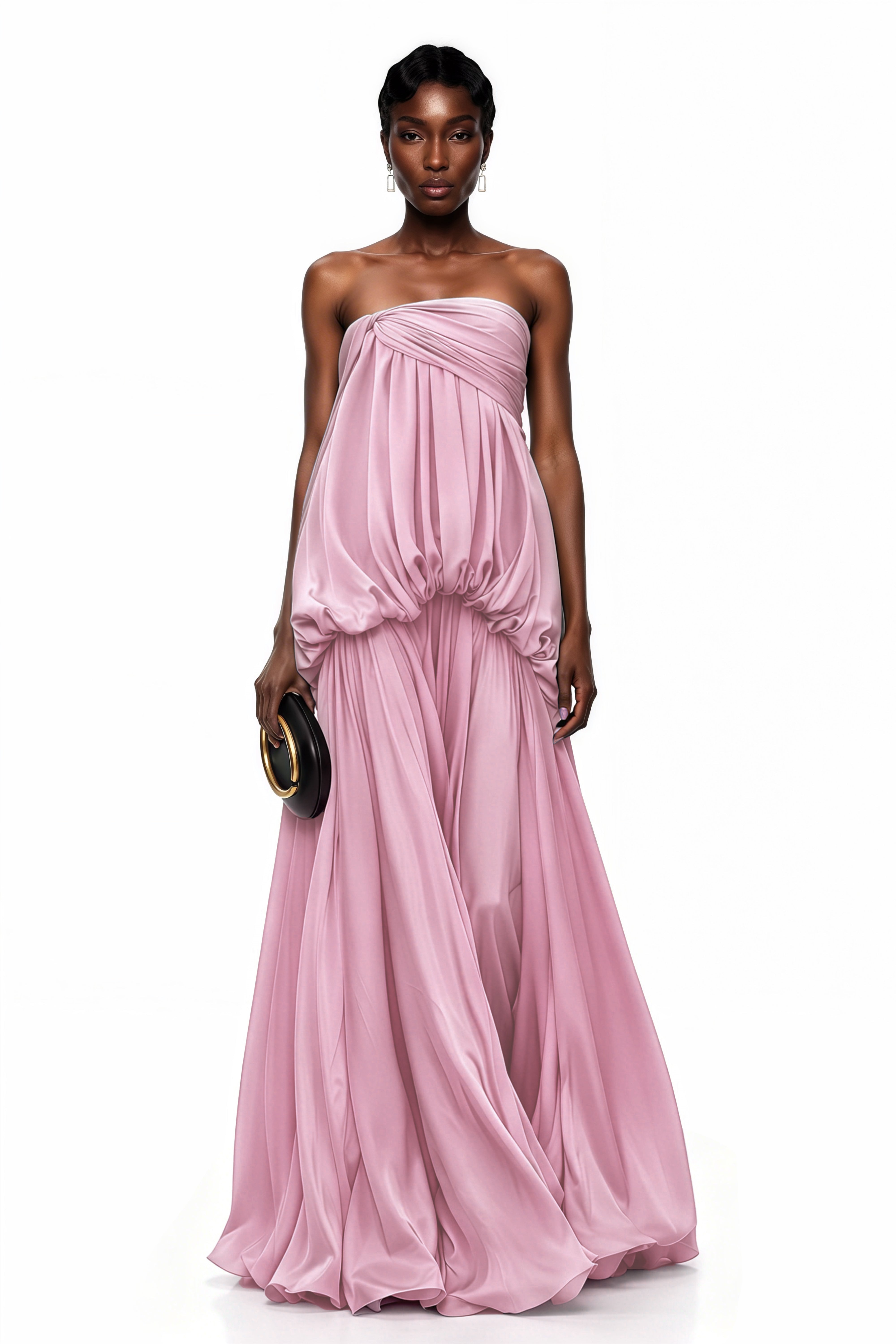 Aamu Pink Off Shoulder Maxi Dress