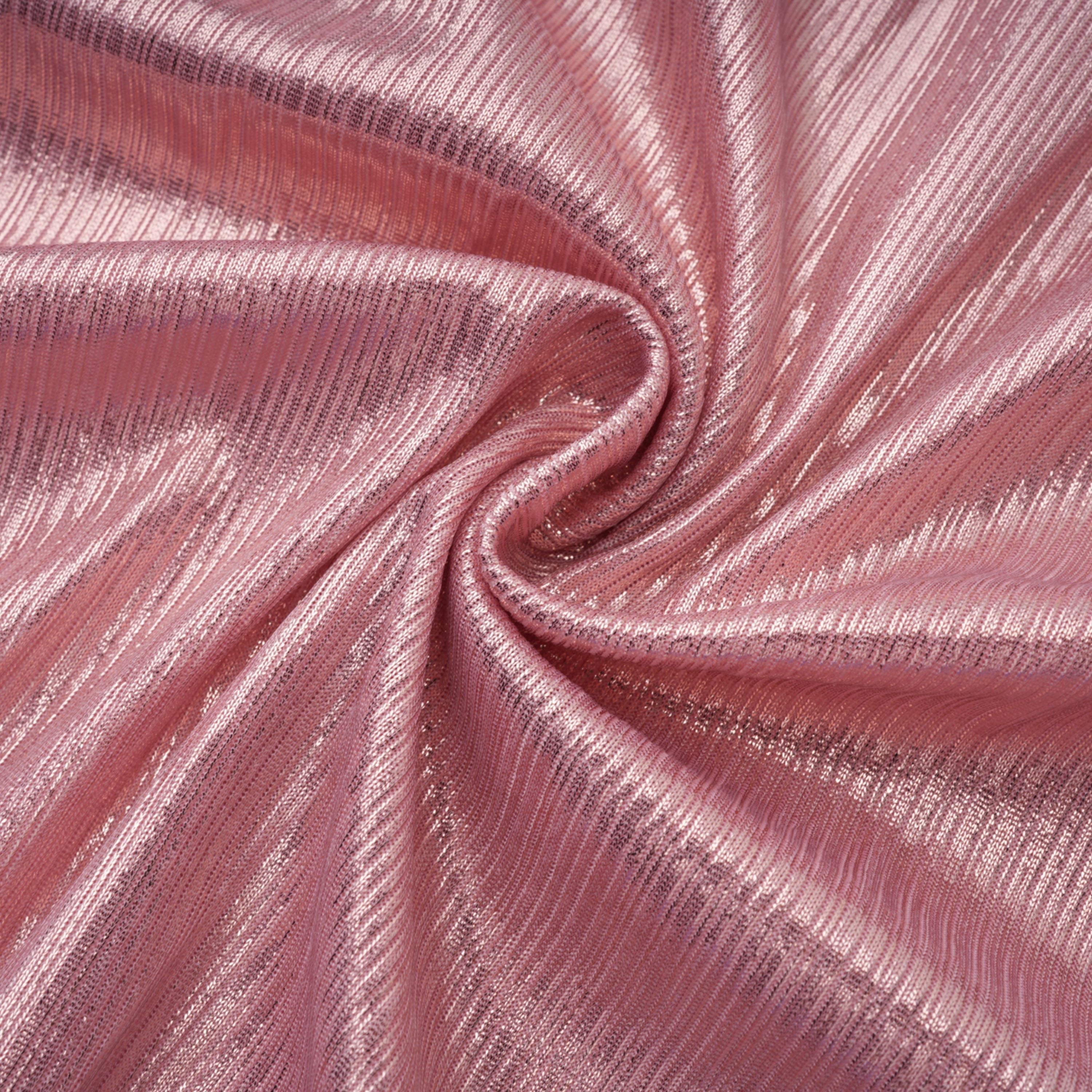 Alchimie Pink Glossy Pleated Maxi Dress (Final Sale-US Only)
