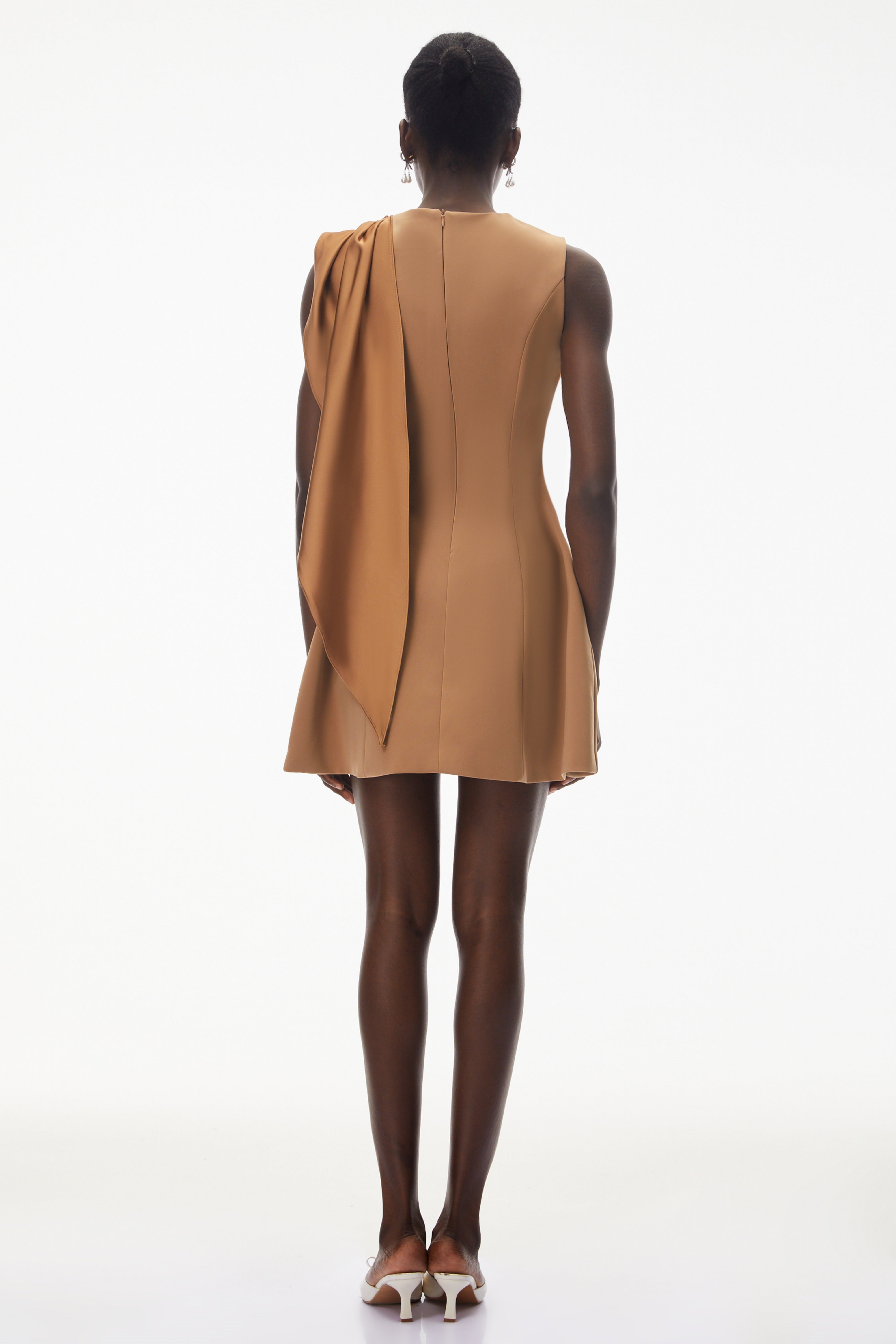 Alice Brown Asymmetrical Draped Mini Dress