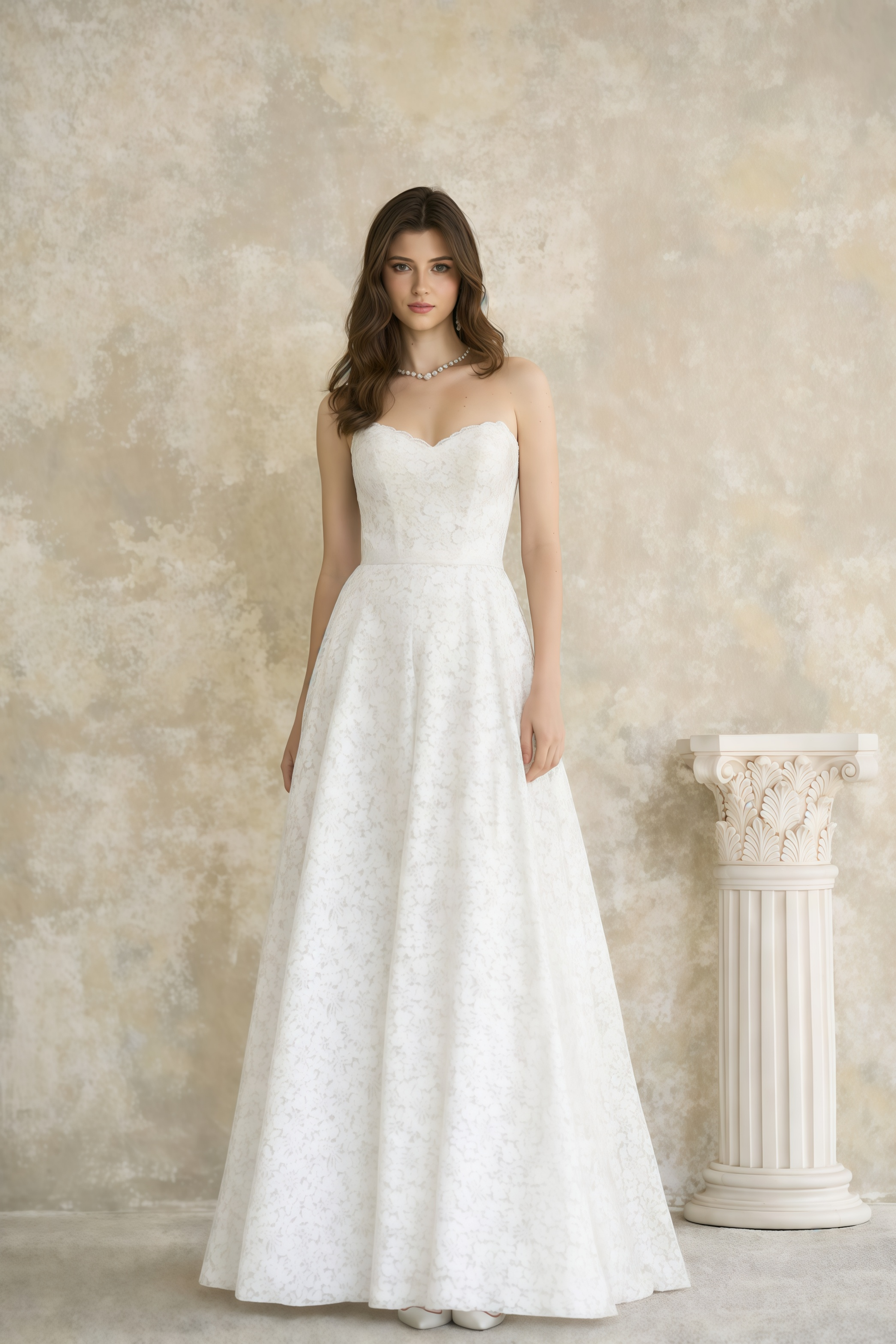 Aulera White Floral Lace Maxi Gown (Final Sale-US Only)