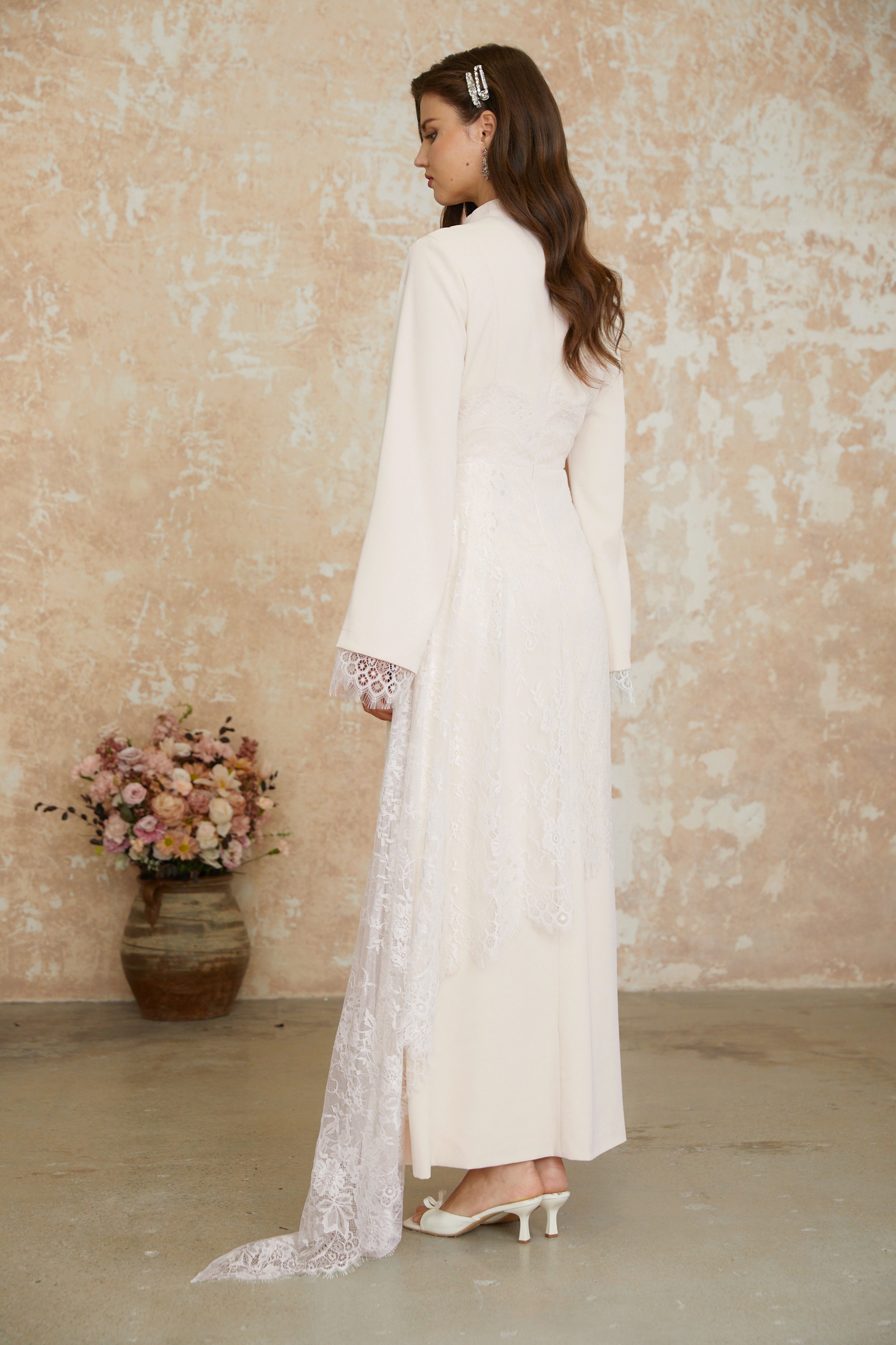 Aurora White Floral Lace Maxi Dress (Final Sale-US Only)