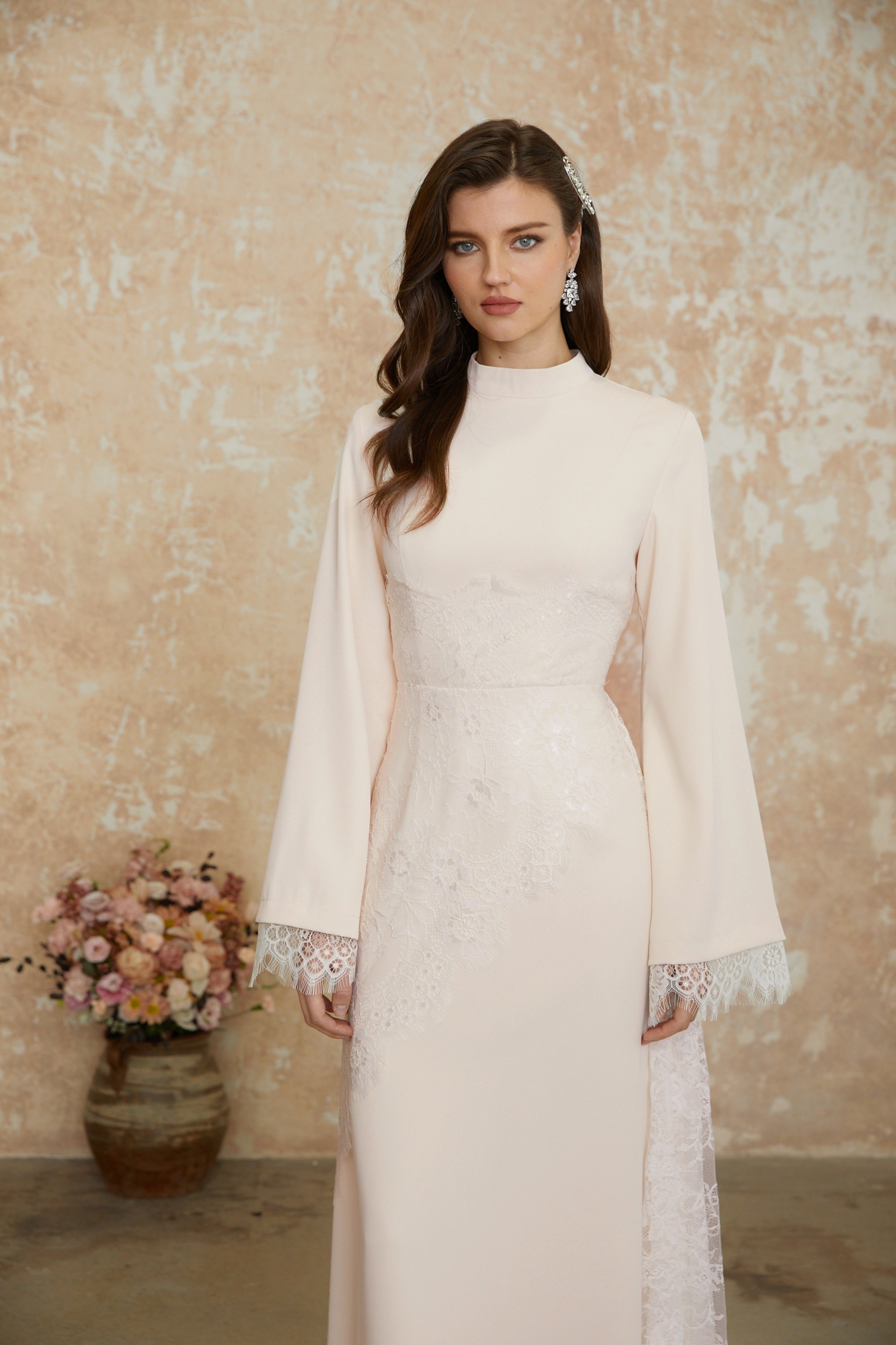 Aurora White Floral Lace Maxi Dress (Final Sale-US Only)