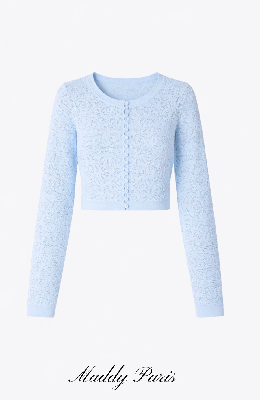 Sandro Levana beaded knit cardigan  - Light Blue