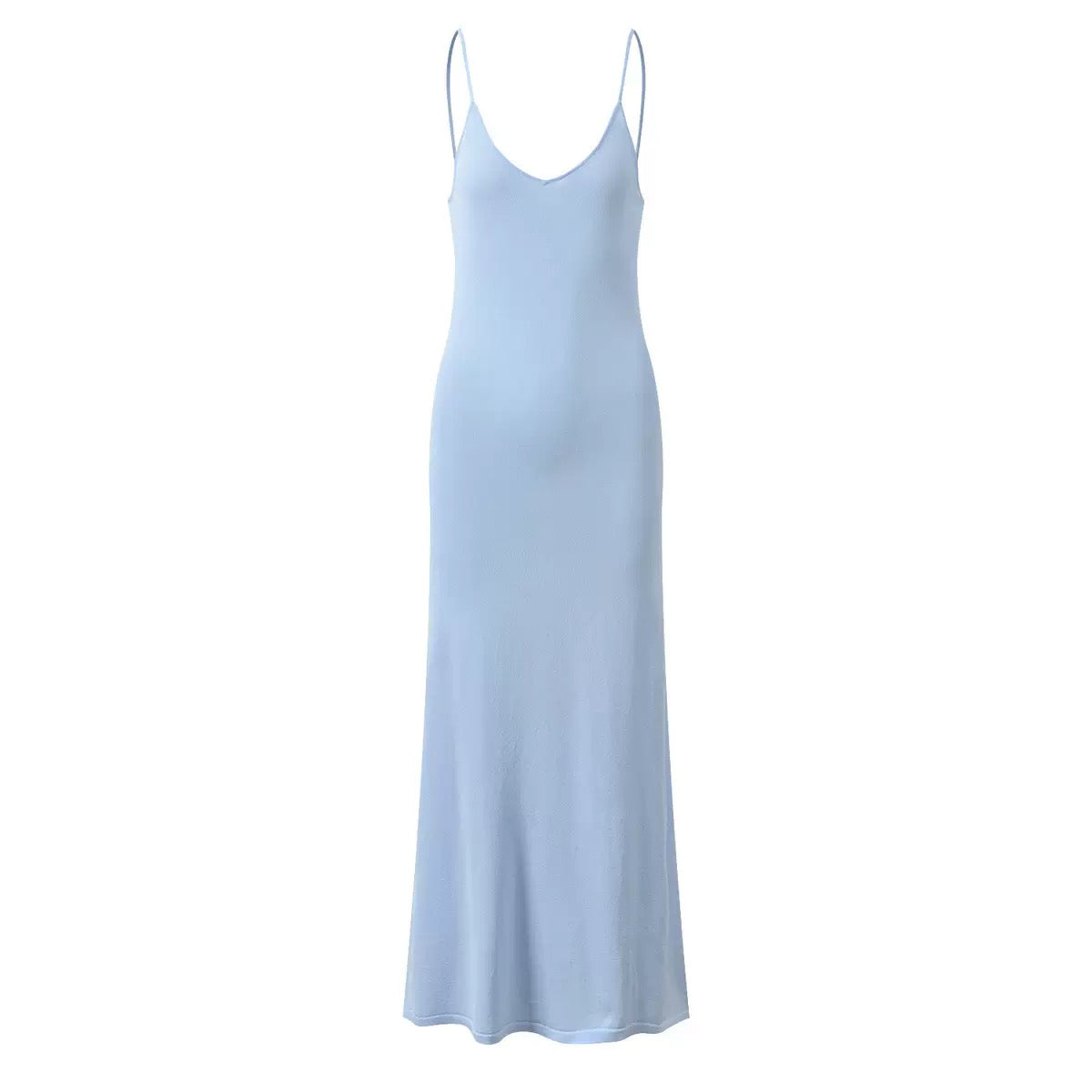 Sandro undergarment knit maxi dress
  - Light Blue